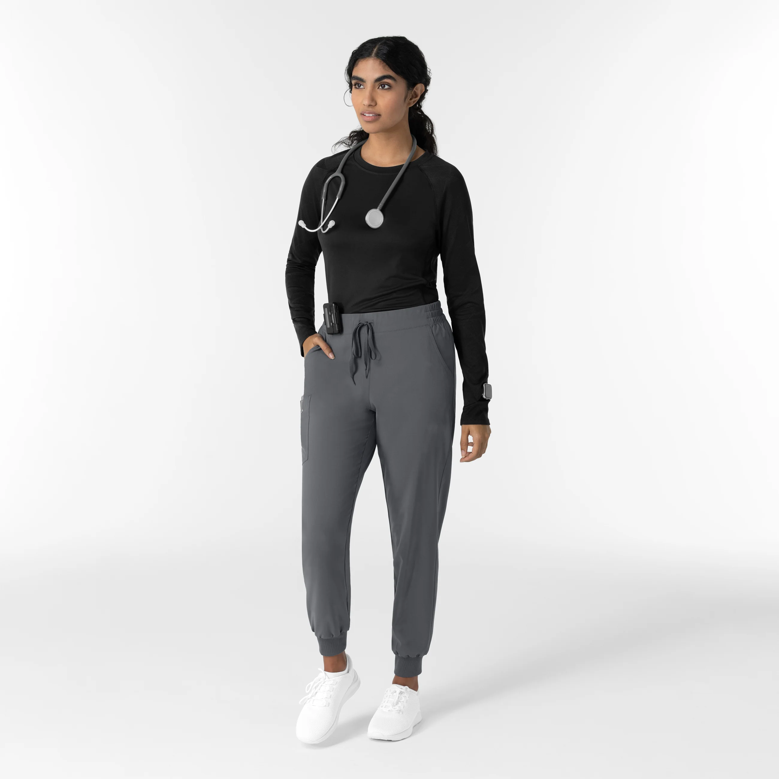 Women's Engineered Underscrub Tee - Black - Image 3