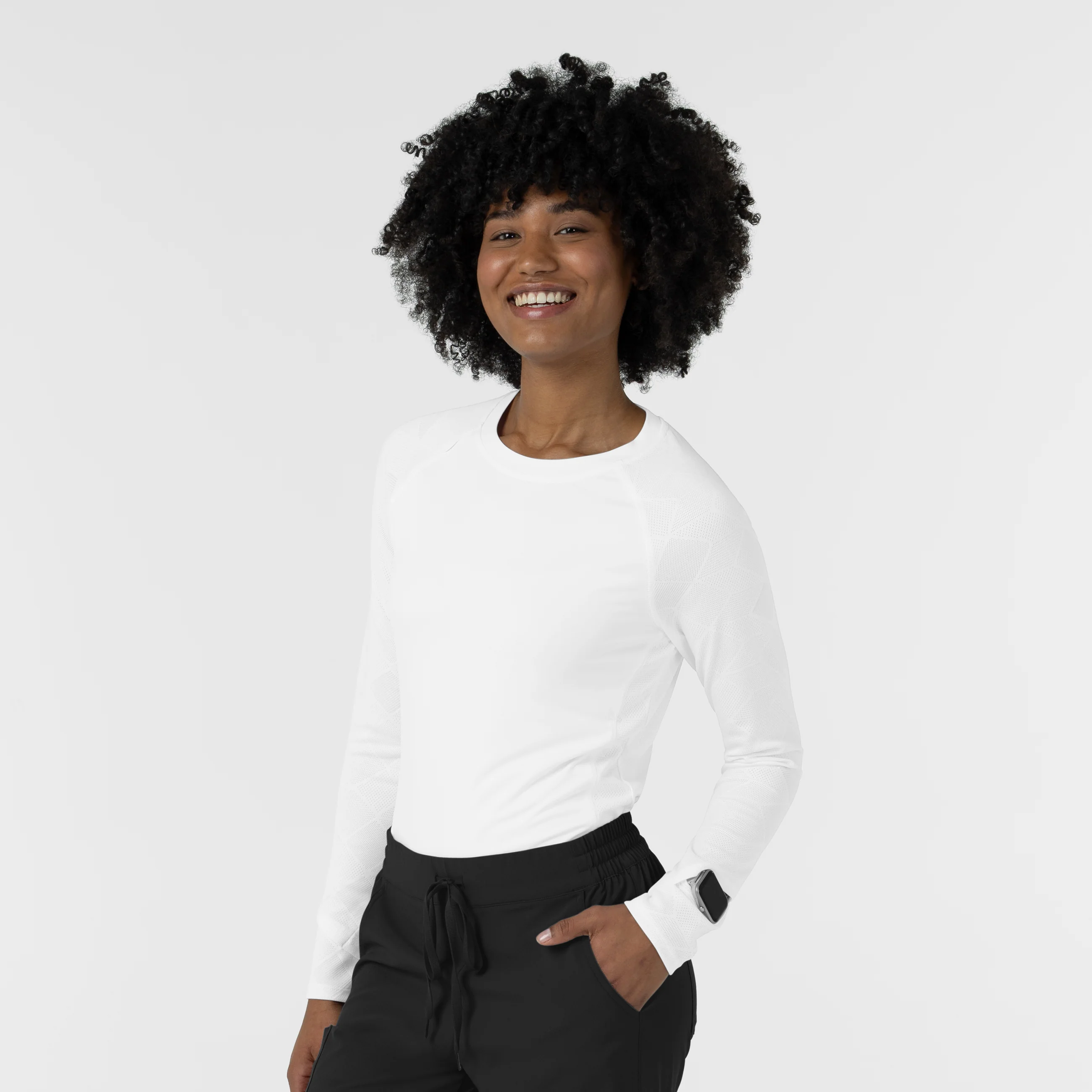 Women's Engineered Underscrub Tee - White - Image 4