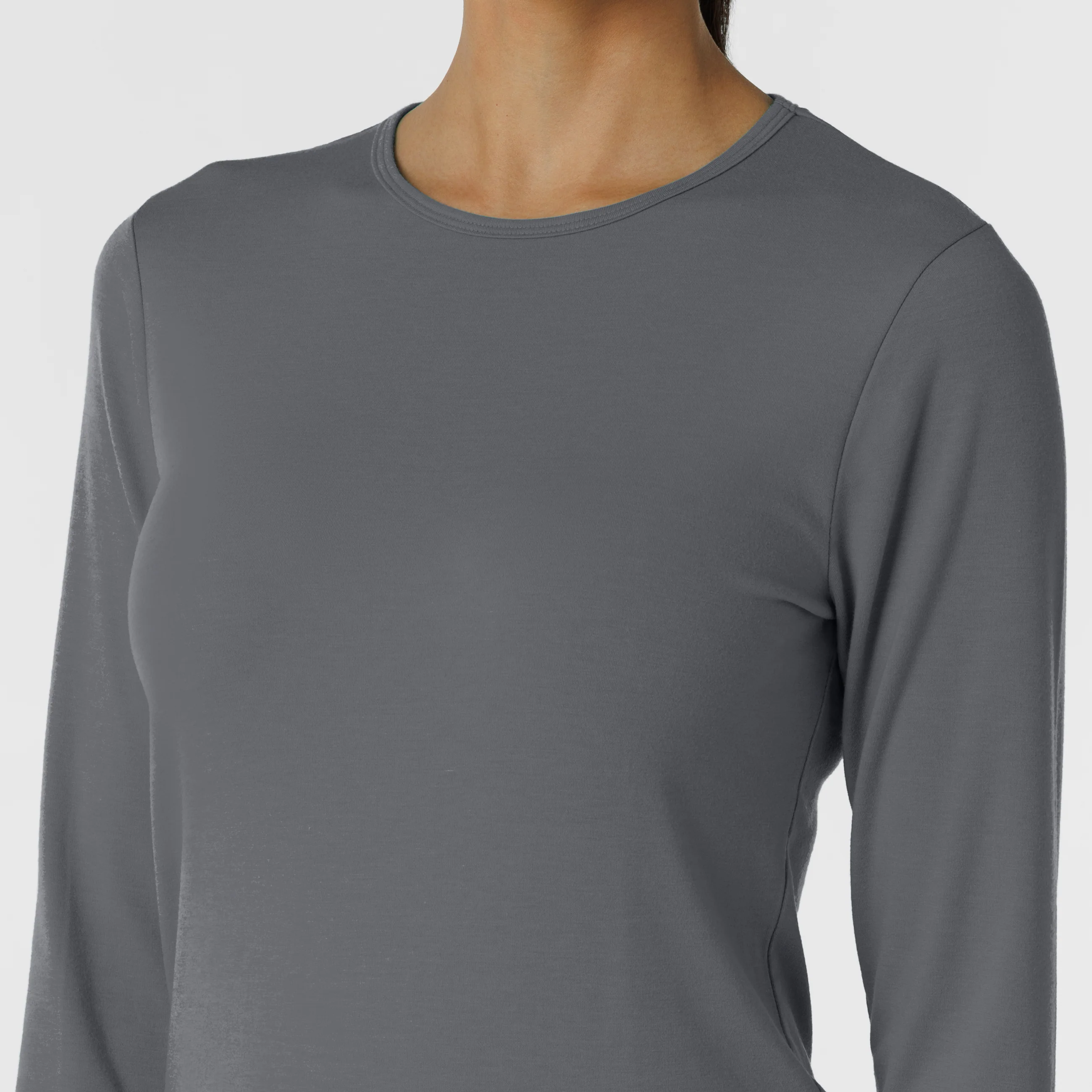 Women's Essential Layer Long Sleeve - Pewter - Image 5