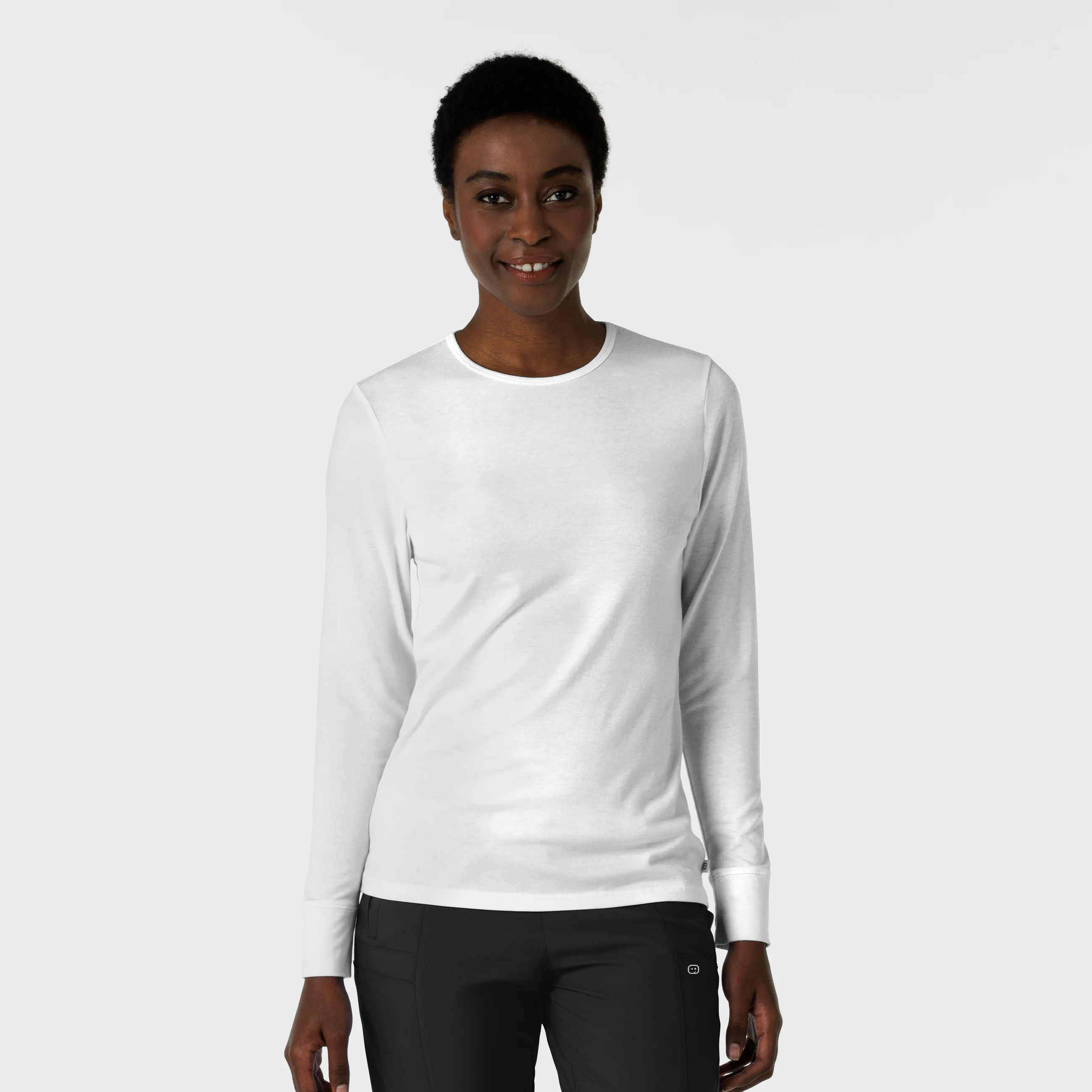 Women's 3-Pack Essential Layer Long Sleeve - Black/White/Pacific Blue - Image 3