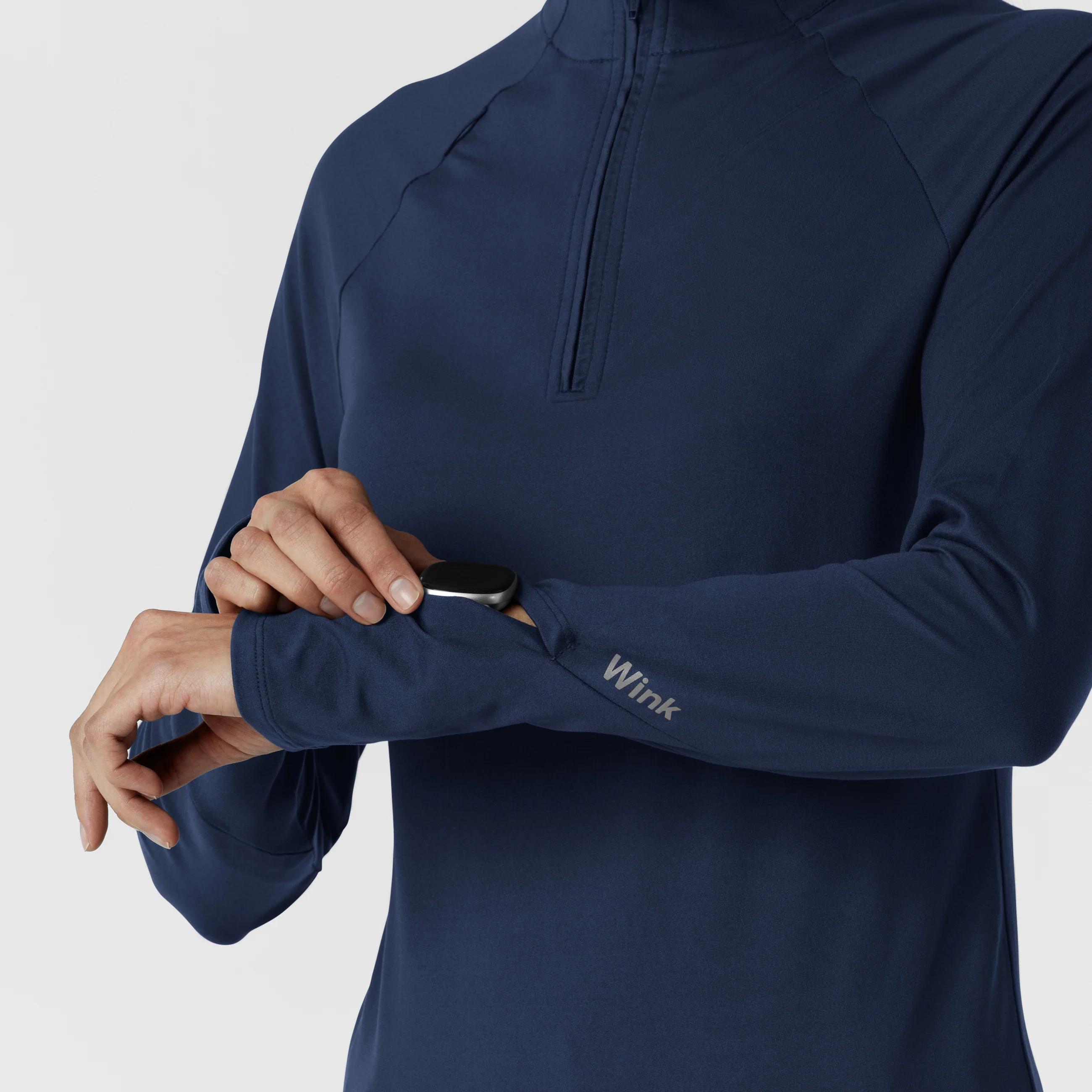 Women's Watch Window Quarter Zip Top - Navy - Image 8