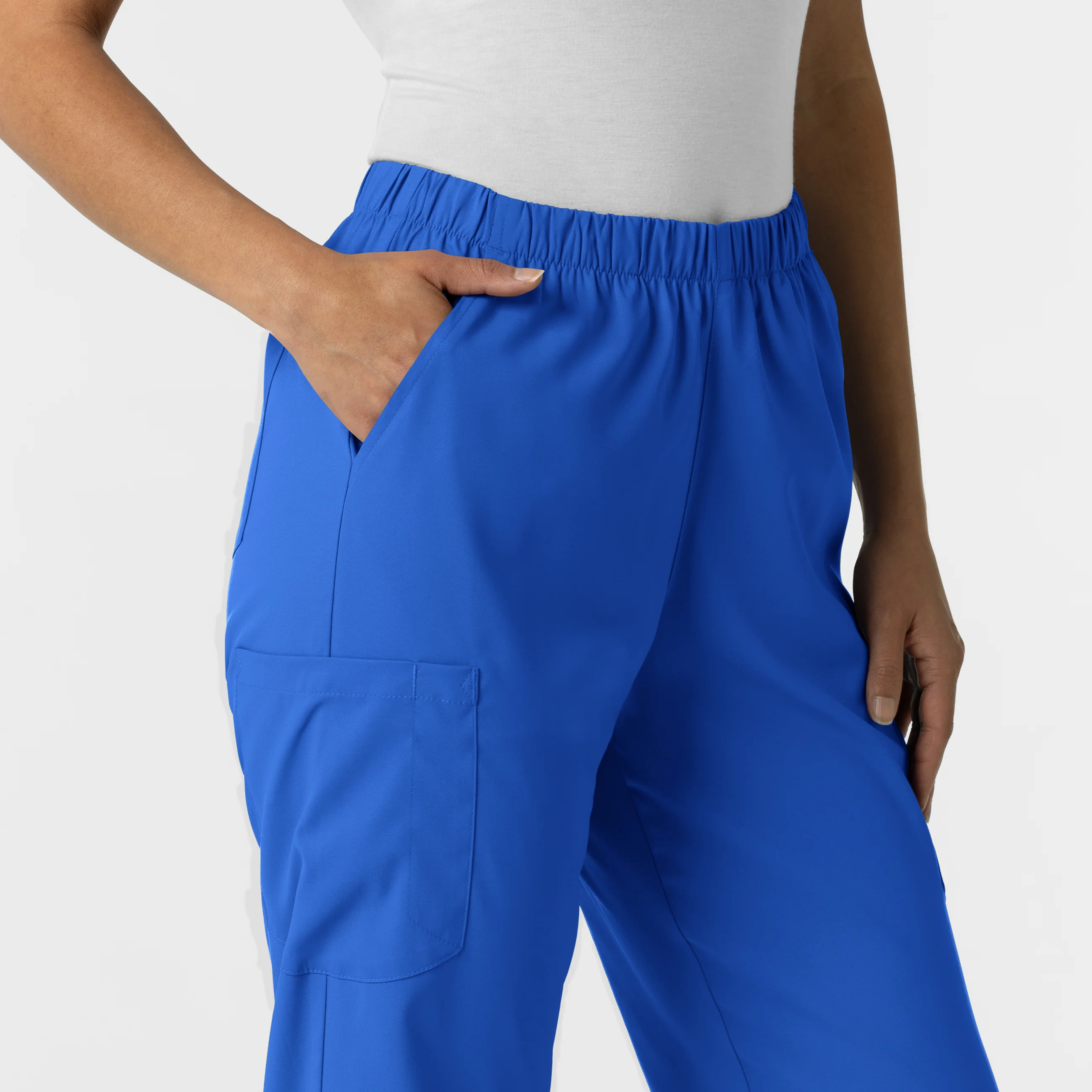 Boundless Unisex Straight Leg Scrub Pant - Royal - Image 6