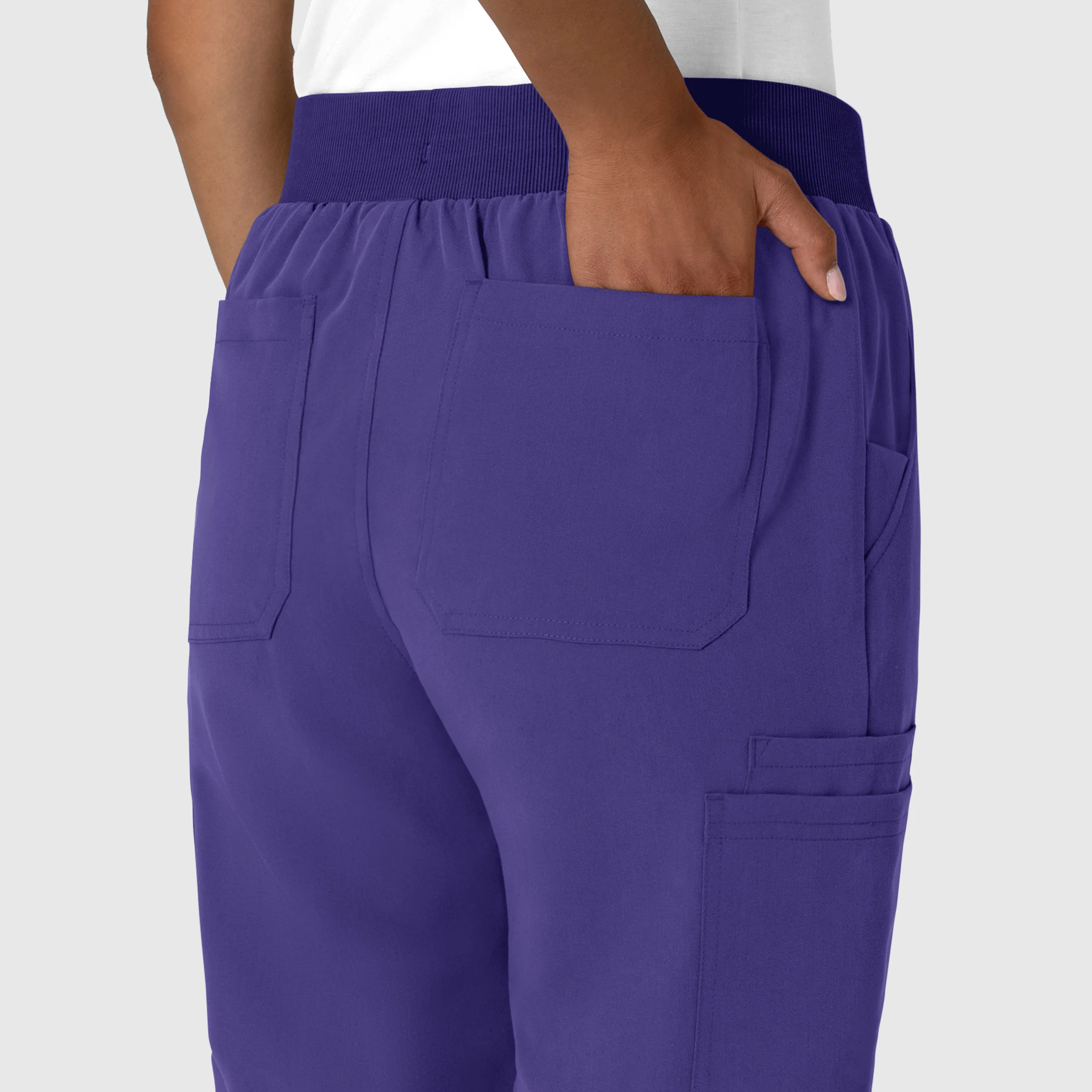 Nova Women's Jogger Utility Scrub Pant - Grape - Image 6