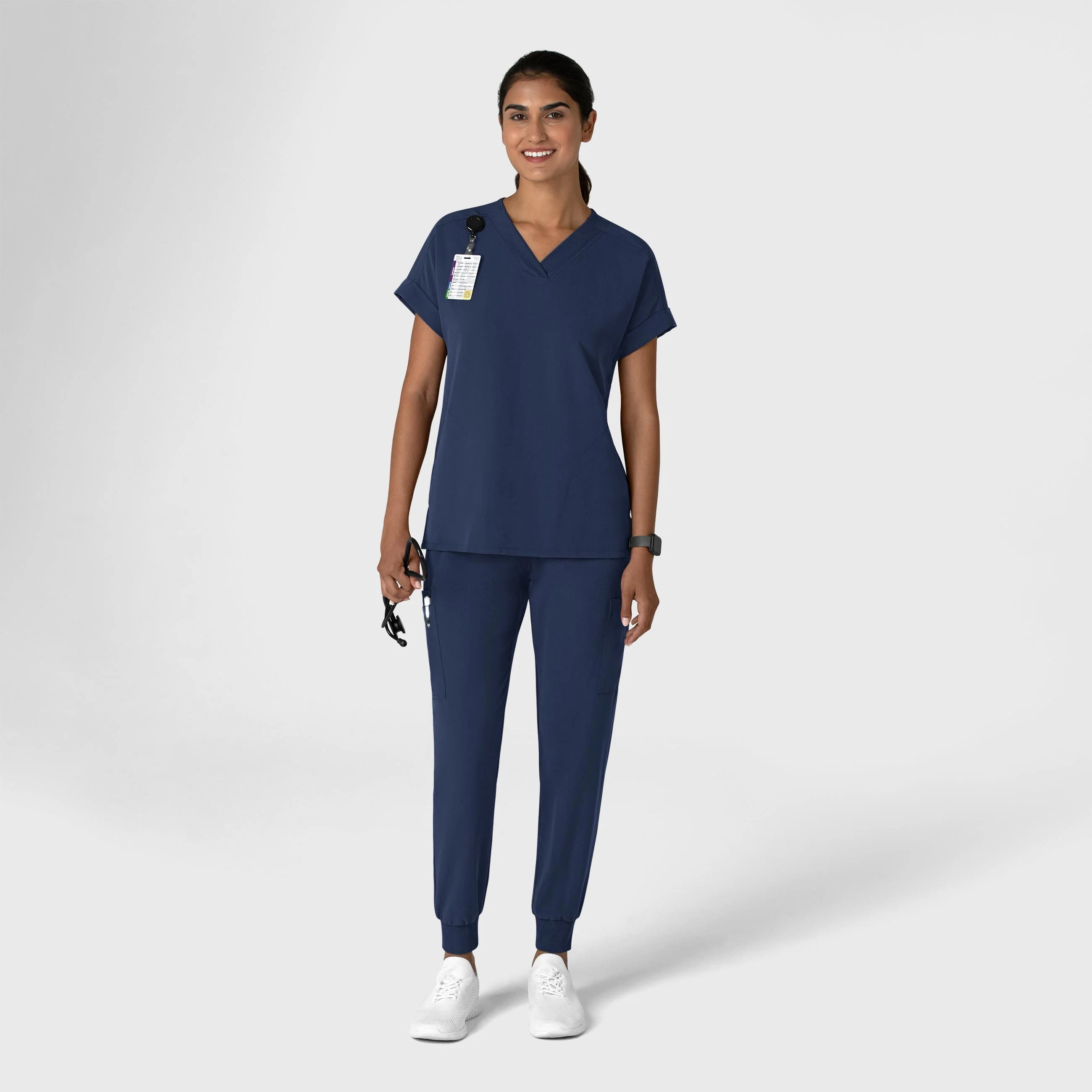 Nova Women's Jogger Utility Scrub Pant - Navy - Image 10