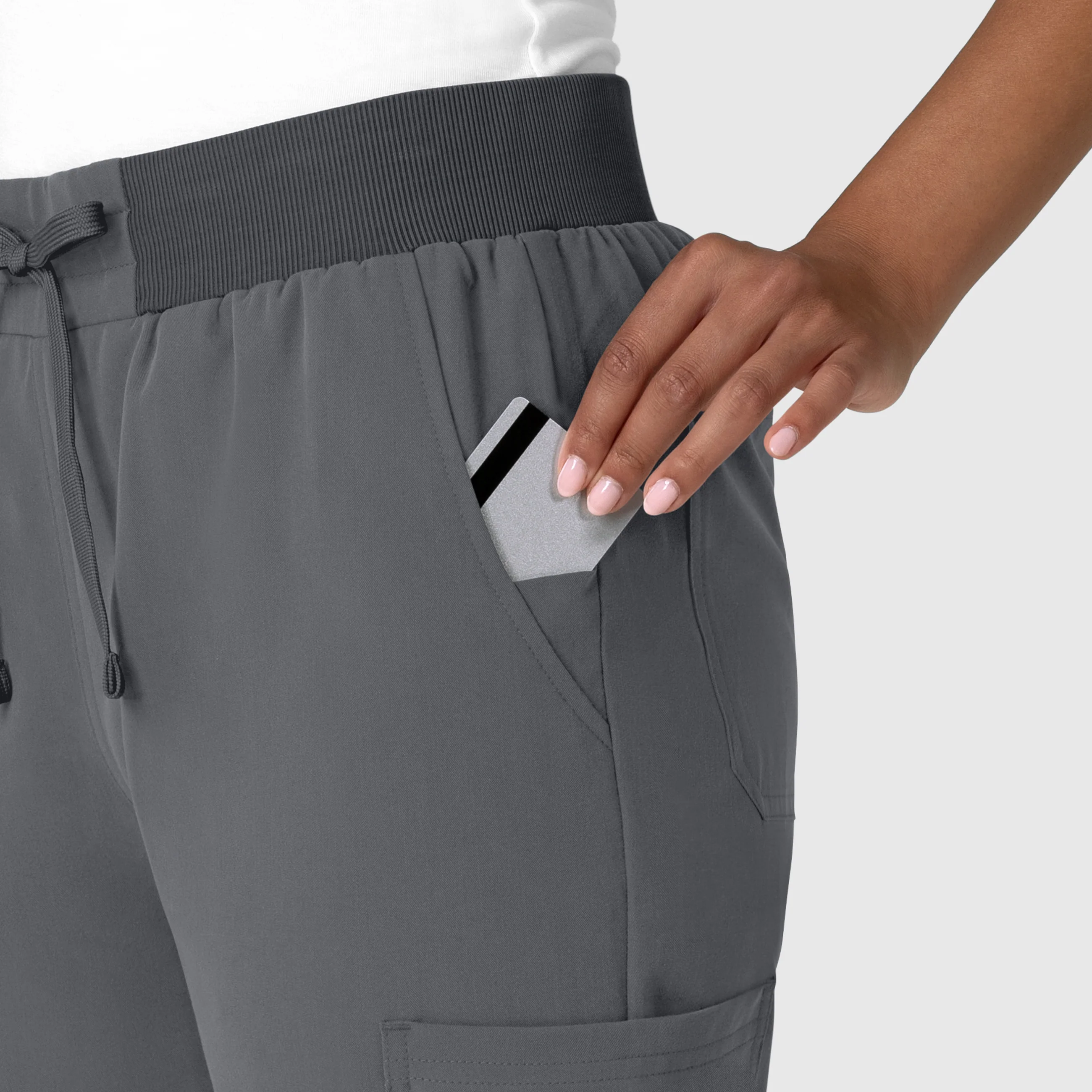 Nova Women's Jogger Utility Scrub Pant - Pewter - Image 7