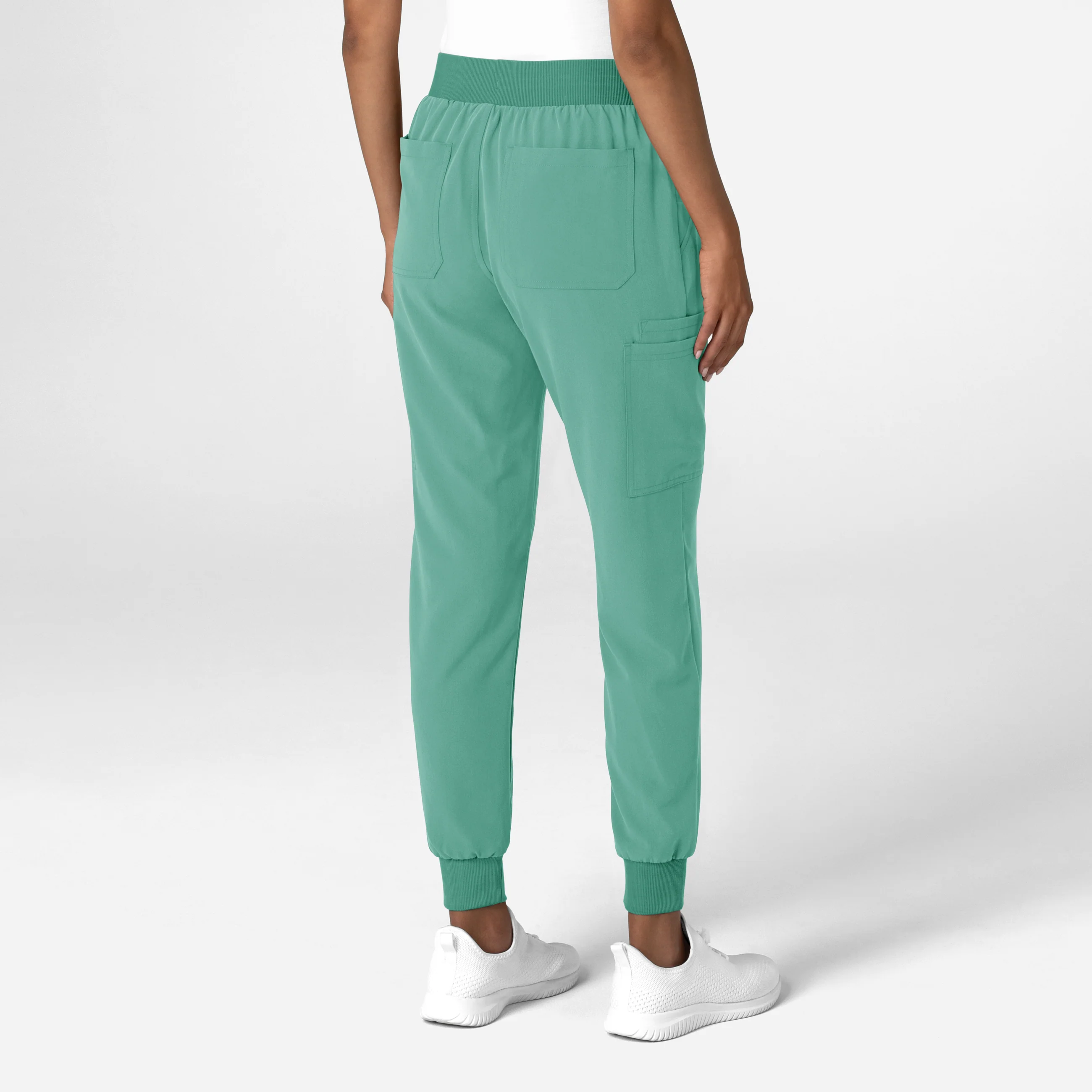 Nova Women's Jogger Utility Scrub Pant - Turquoise - Image 2