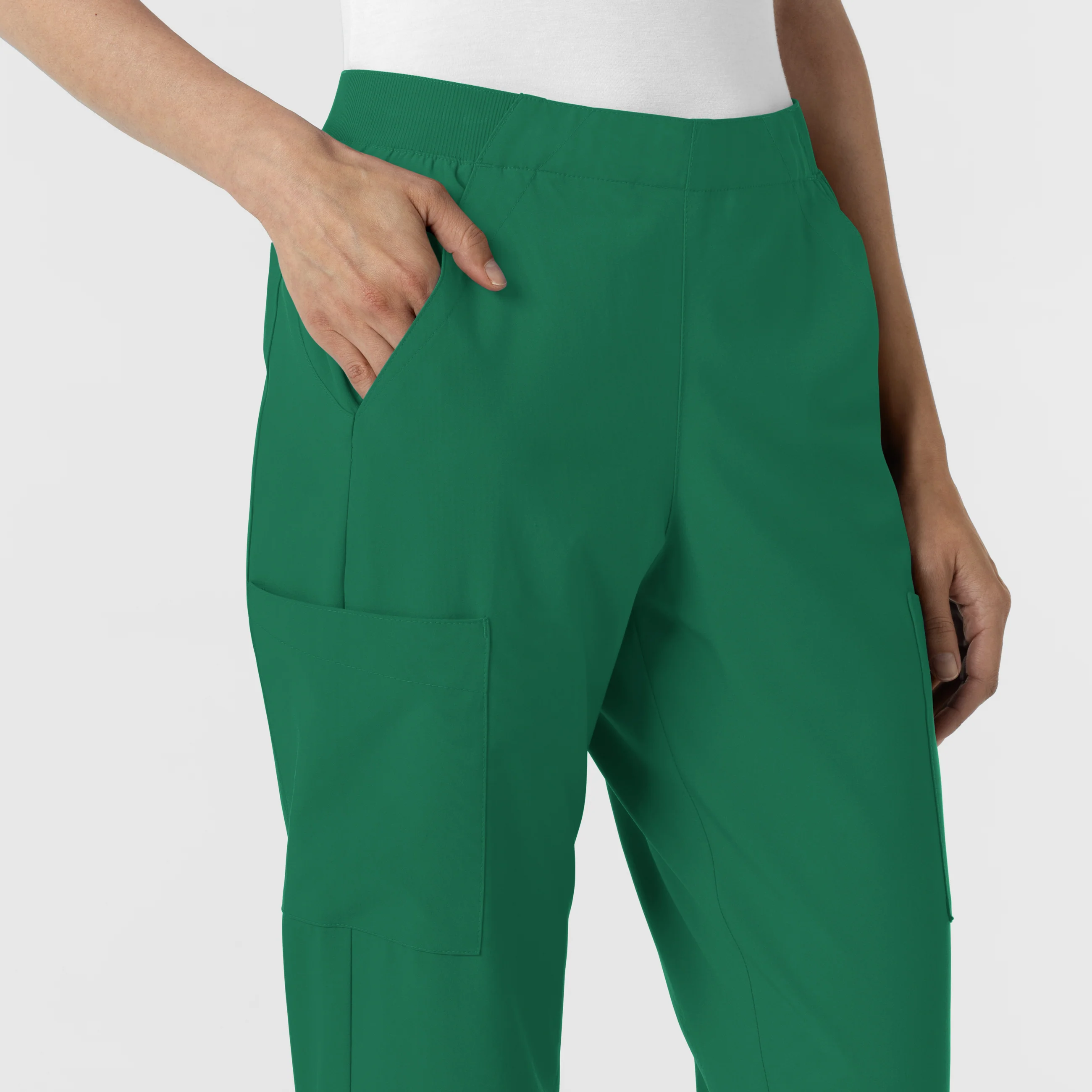 W123 Women's Cargo Utility Scrub Pant - Hunter - Image 8