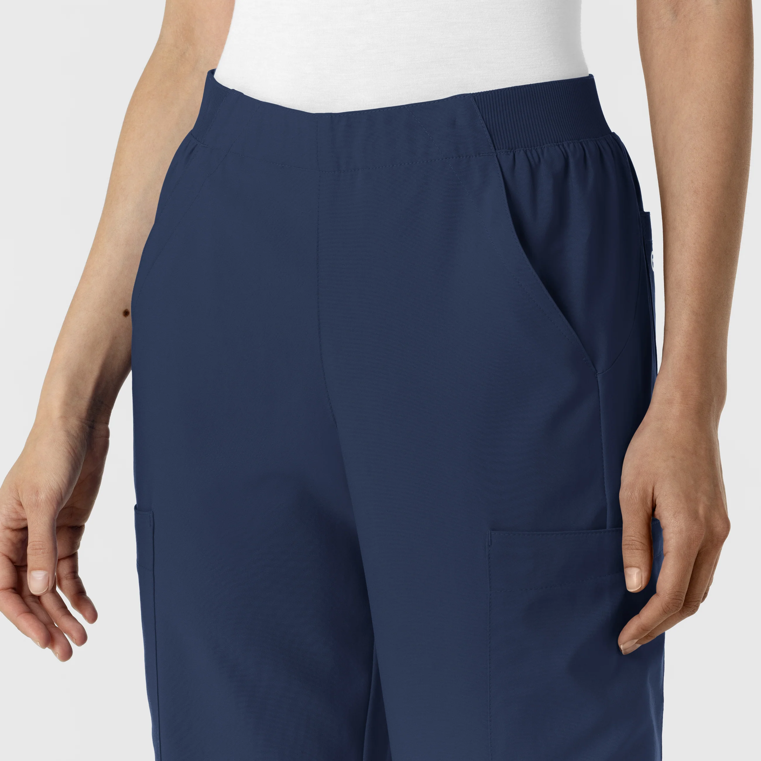 W123 Women's Cargo Utility Scrub Pant - Navy - Image 7