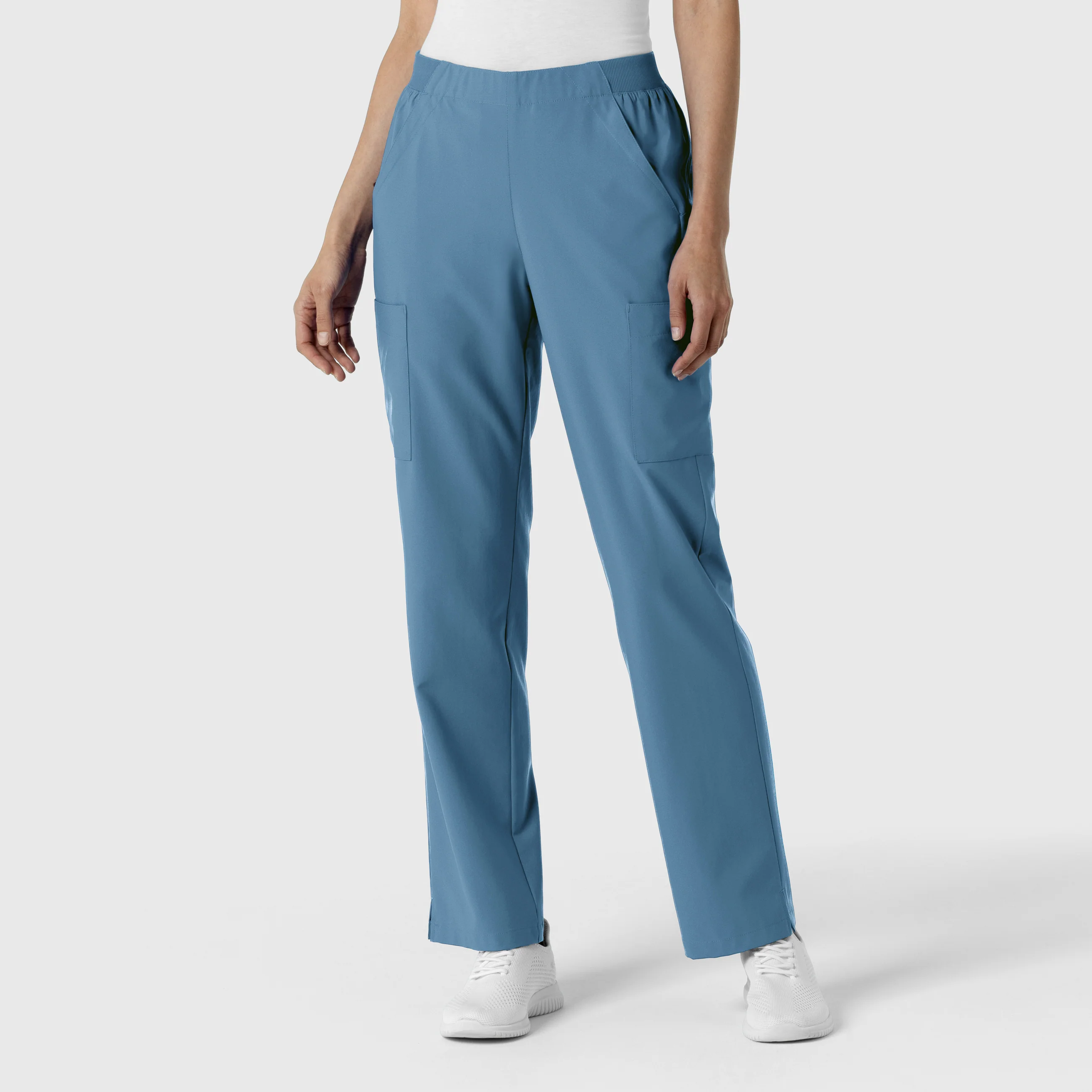 W123 Women's Cargo Utility Scrub Pant - Pacific Blue