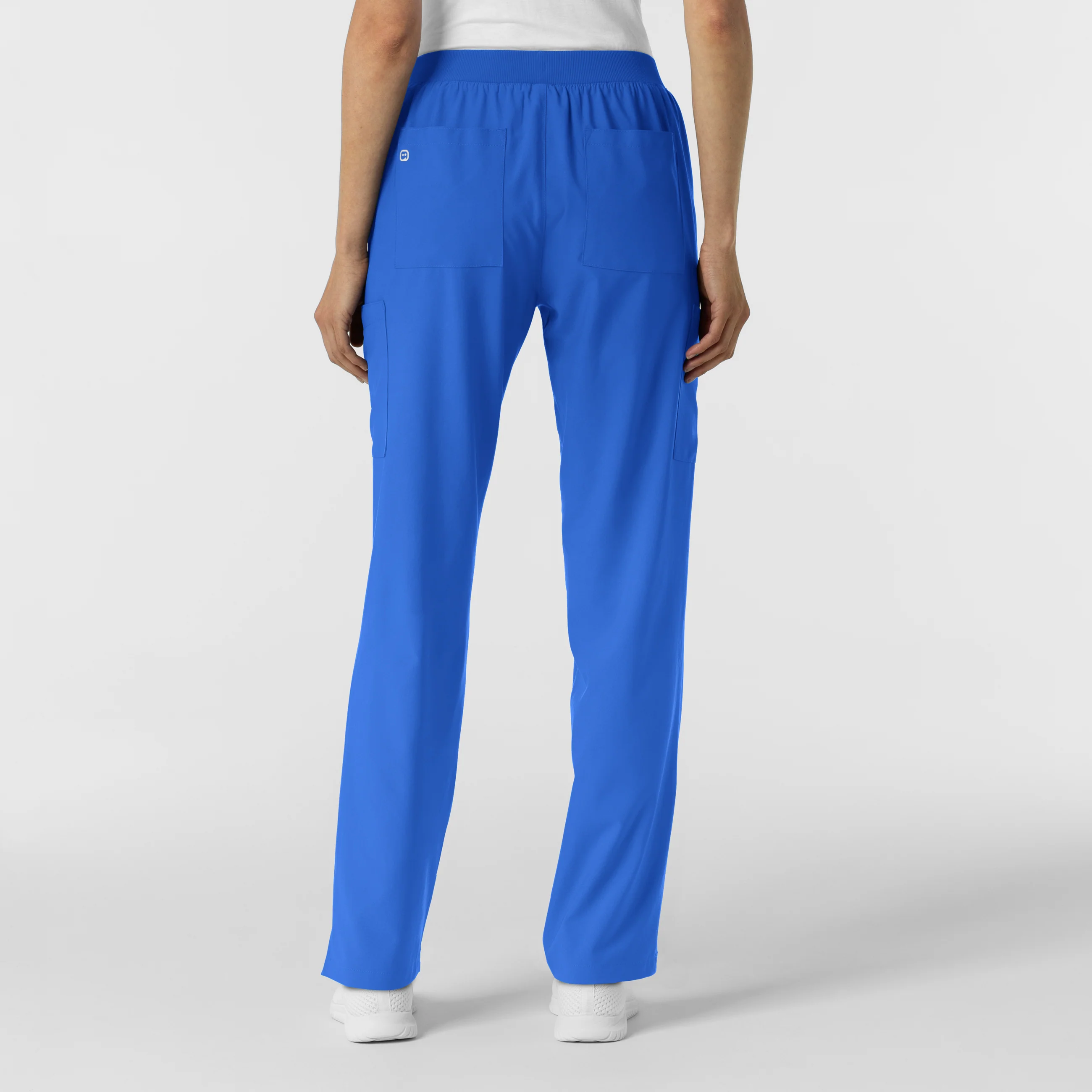 W123 Women's Cargo Utility Scrub Pant - Royal - Image 3