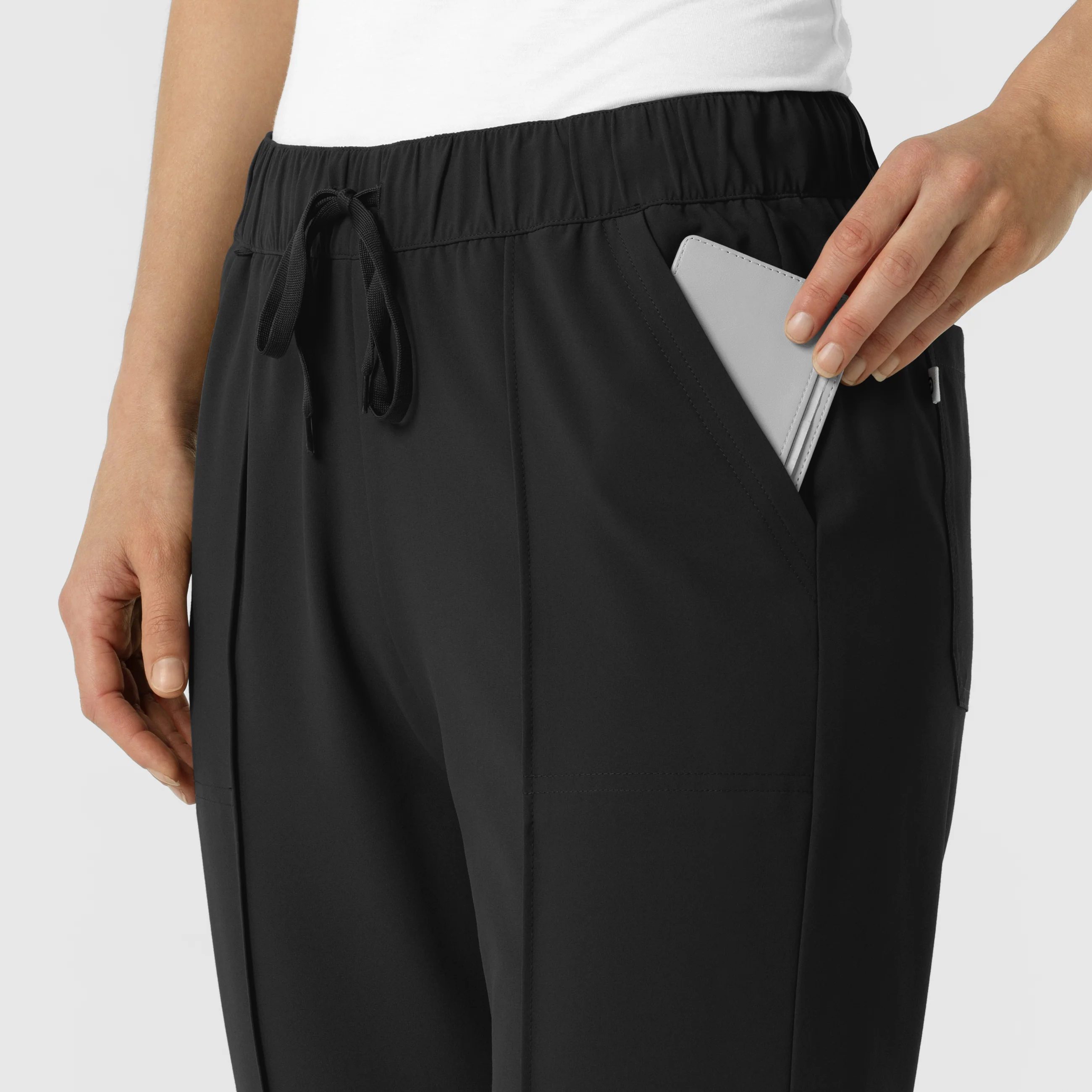 RENEW Edit Women's Tapered Ankle Scrub Trouser - Black - Image 7