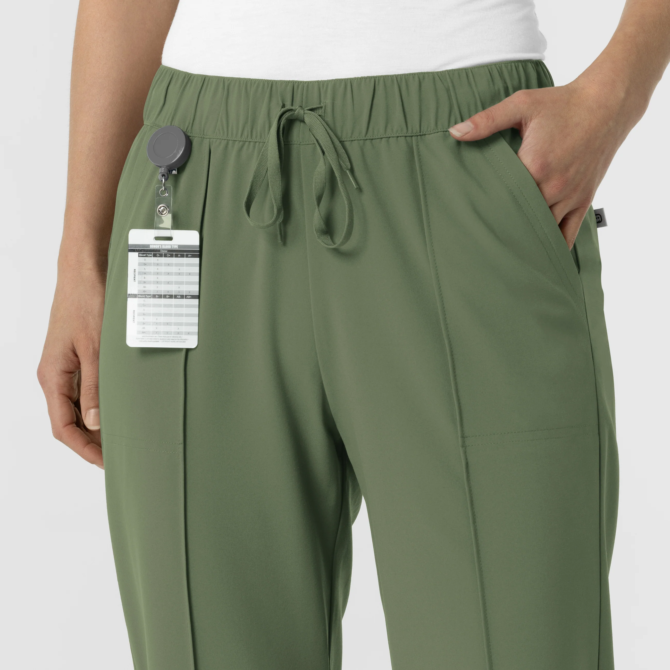 RENEW Edit Women's Tapered Ankle Scrub Trouser - Olive - Image 5