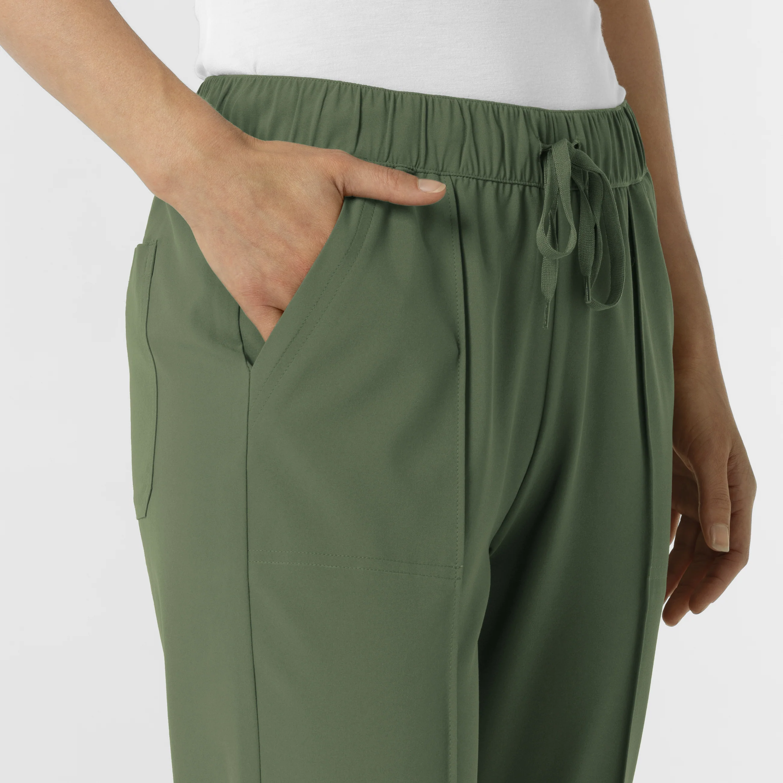 RENEW Edit Women's Tapered Ankle Scrub Trouser - Olive - Image 6