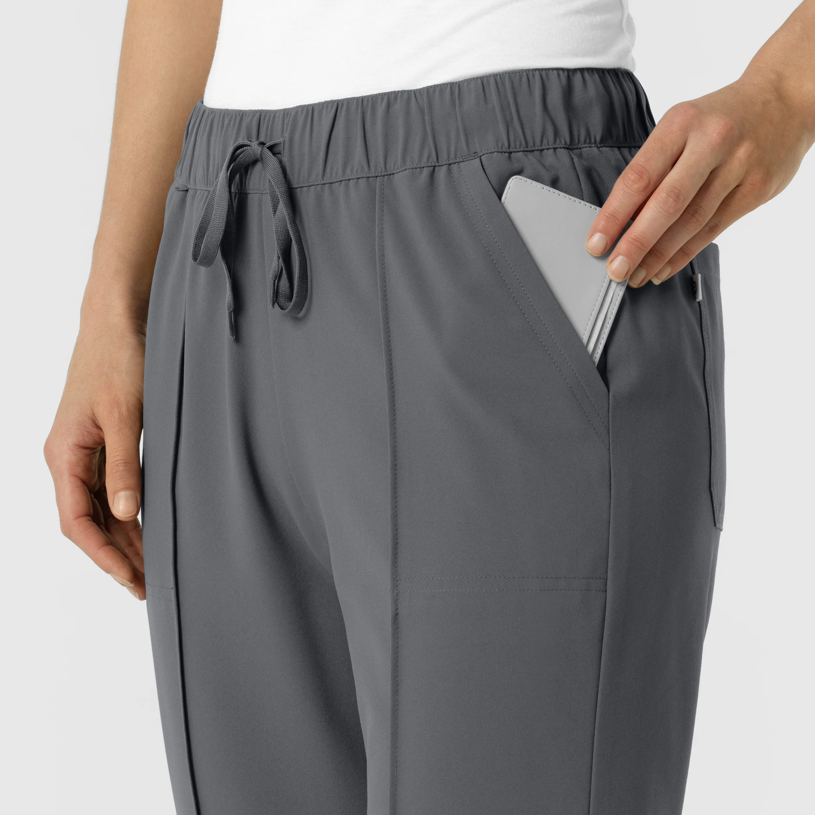 RENEW Edit Women's Tapered Ankle Scrub Trouser - Pewter - Image 7