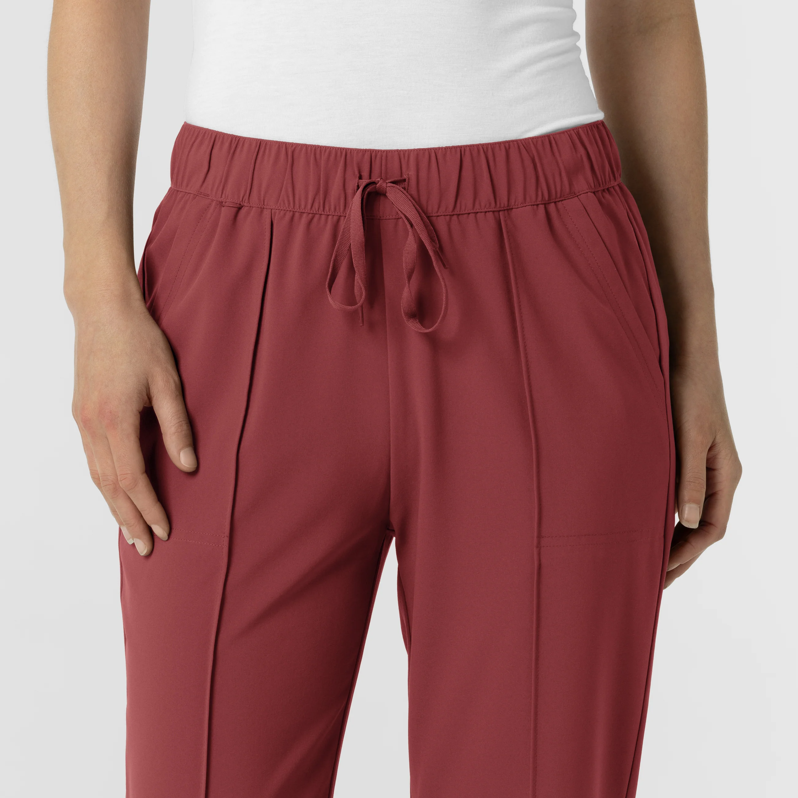 RENEW Edit Women's Tapered Ankle Scrub Trouser - Ruby - Image 4