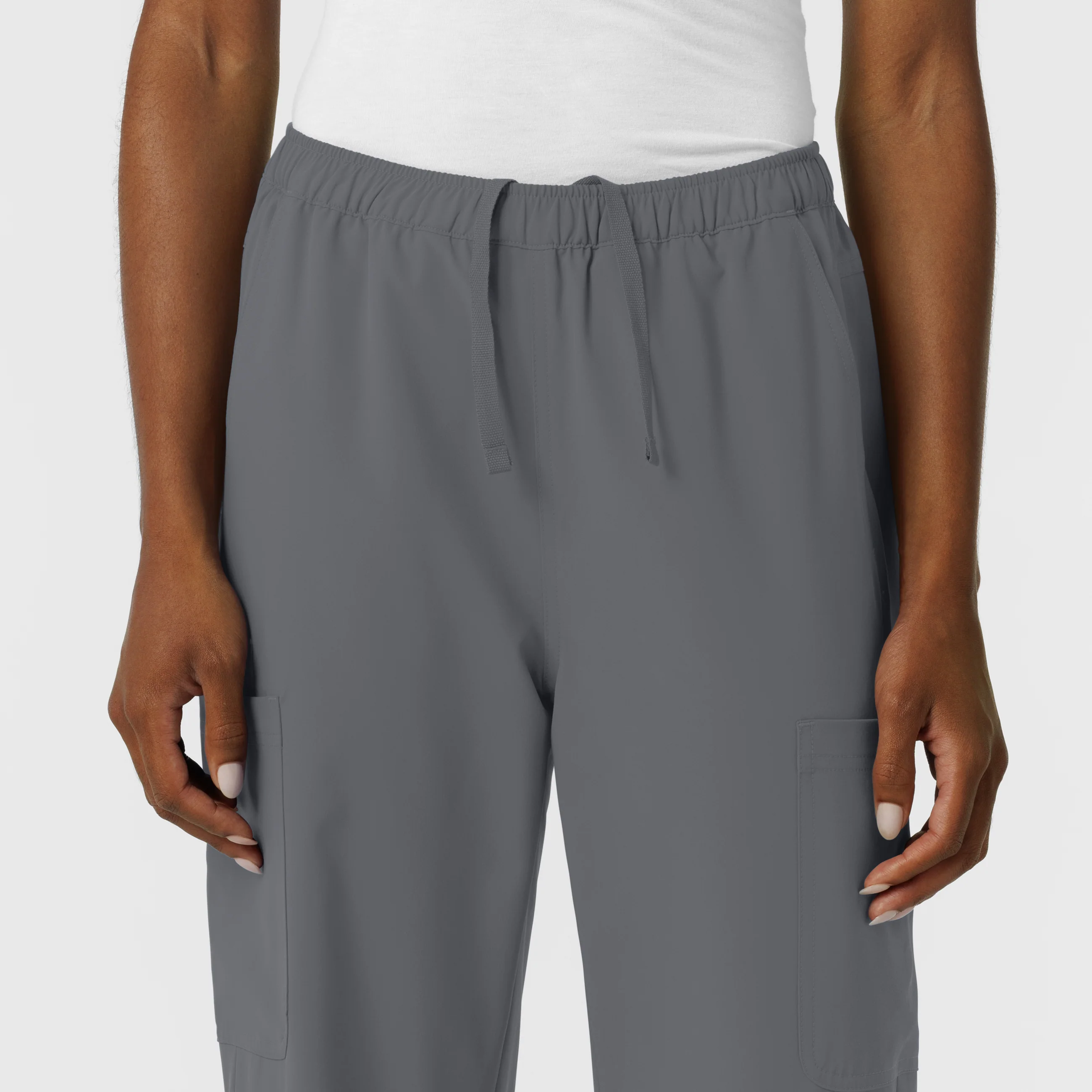 NURTUR Women's Straight Leg Cargo Scrub Pant - Pewter - Image 5