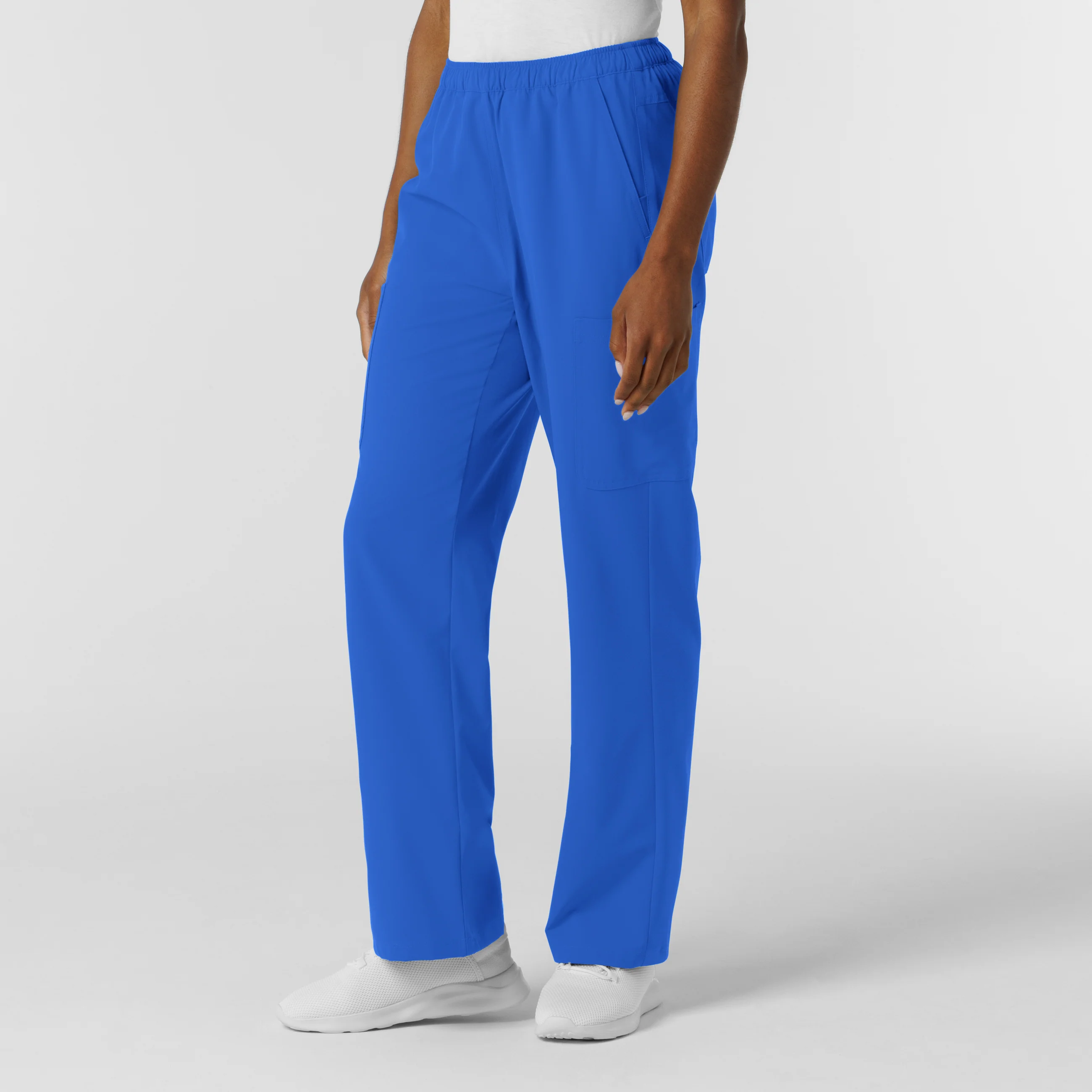 NURTUR Women's Straight Leg Cargo Scrub Pant - Royal - Image 3
