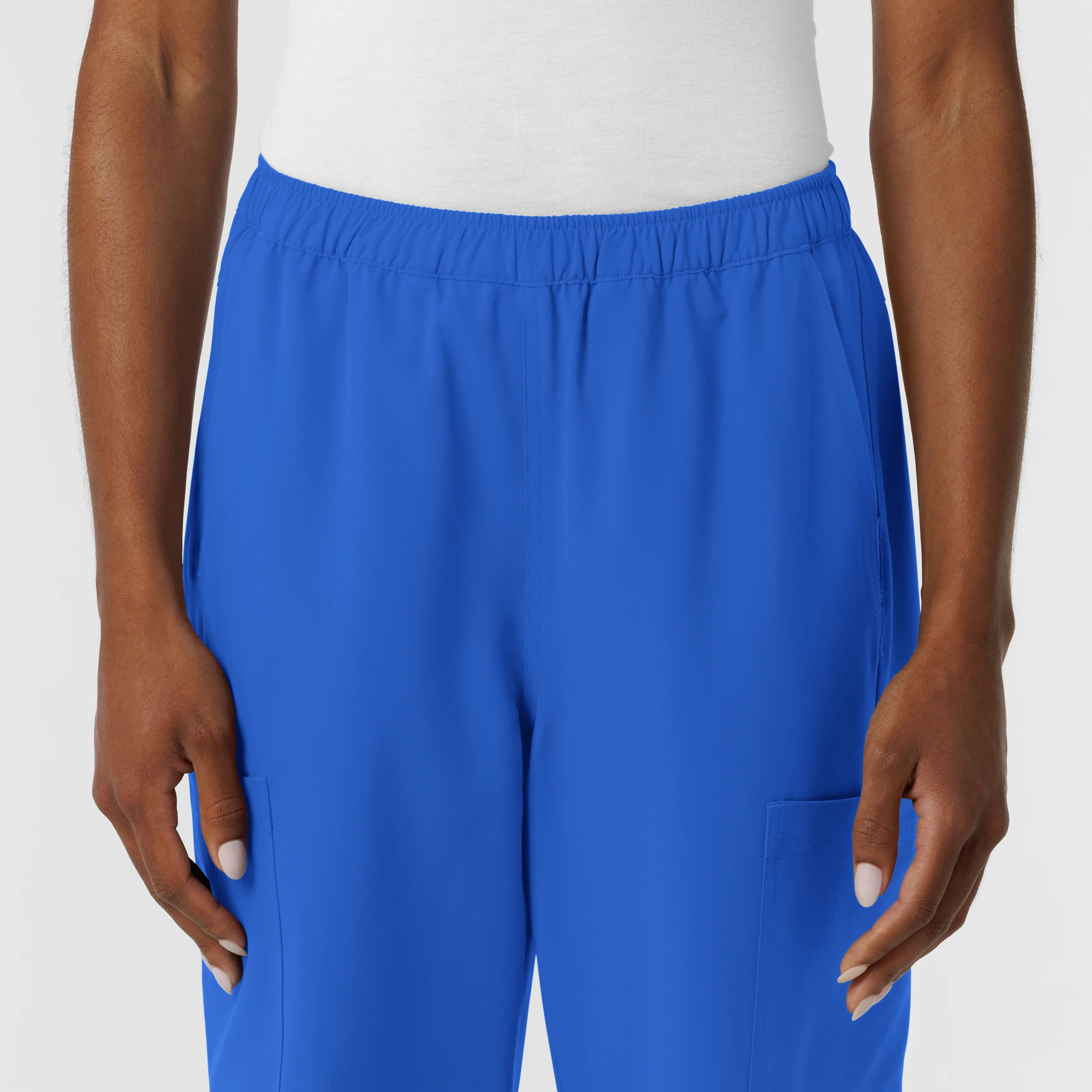 NURTUR Women's Straight Leg Cargo Scrub Pant - Royal - Image 4