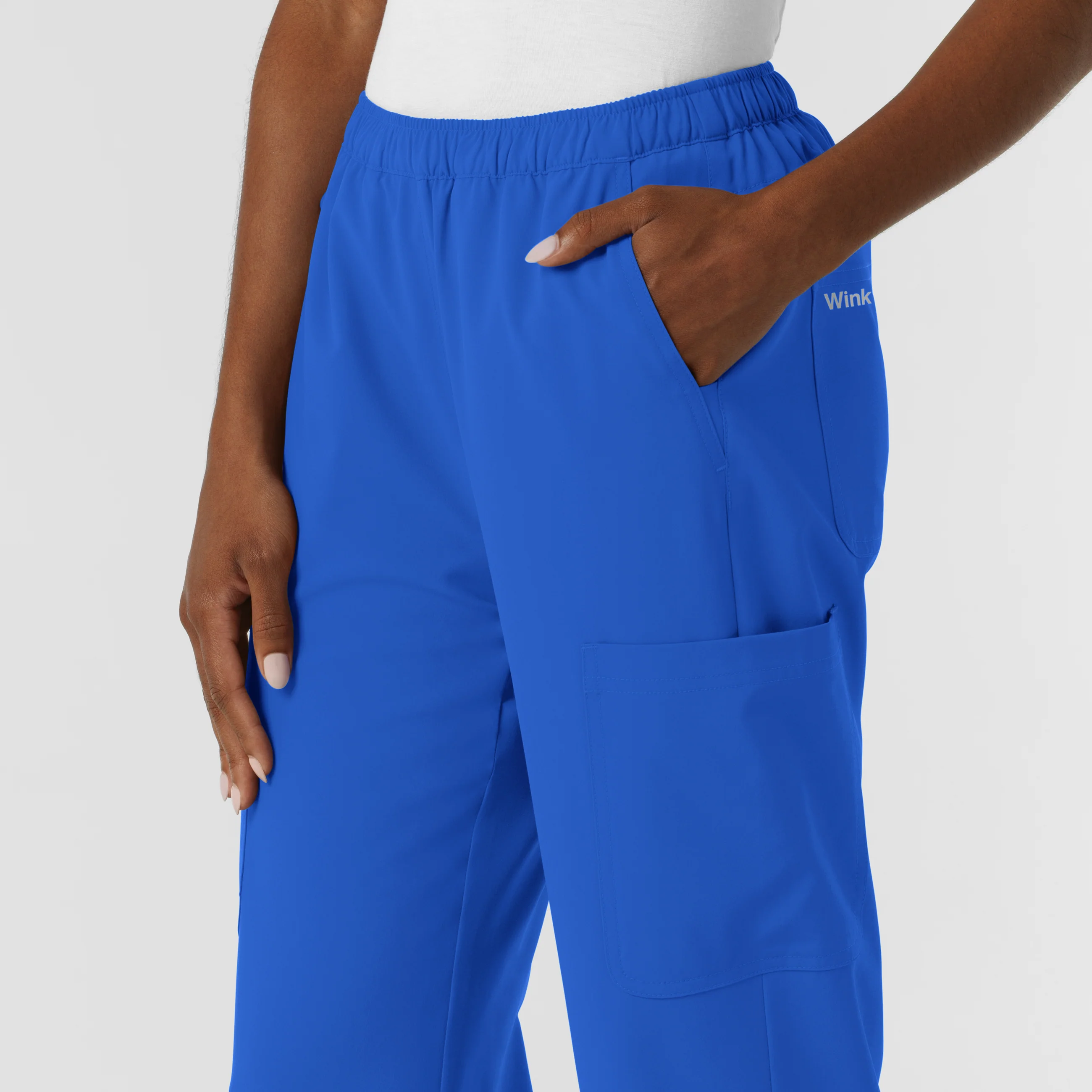 NURTUR Women's Straight Leg Cargo Scrub Pant - Royal - Image 7