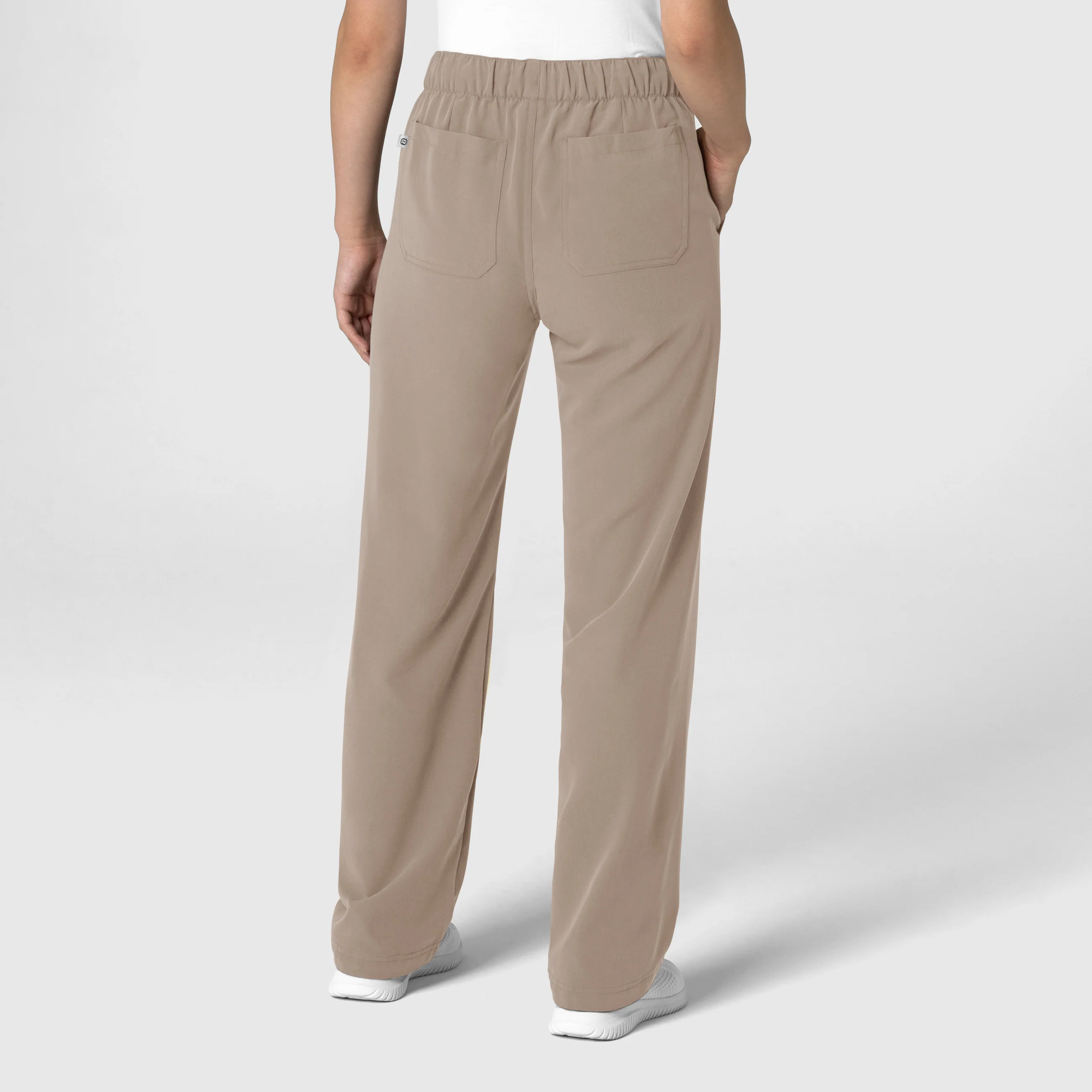 Nova Women's Stovepipe High-Low Hem Scrub Pant - Haze - Image 2