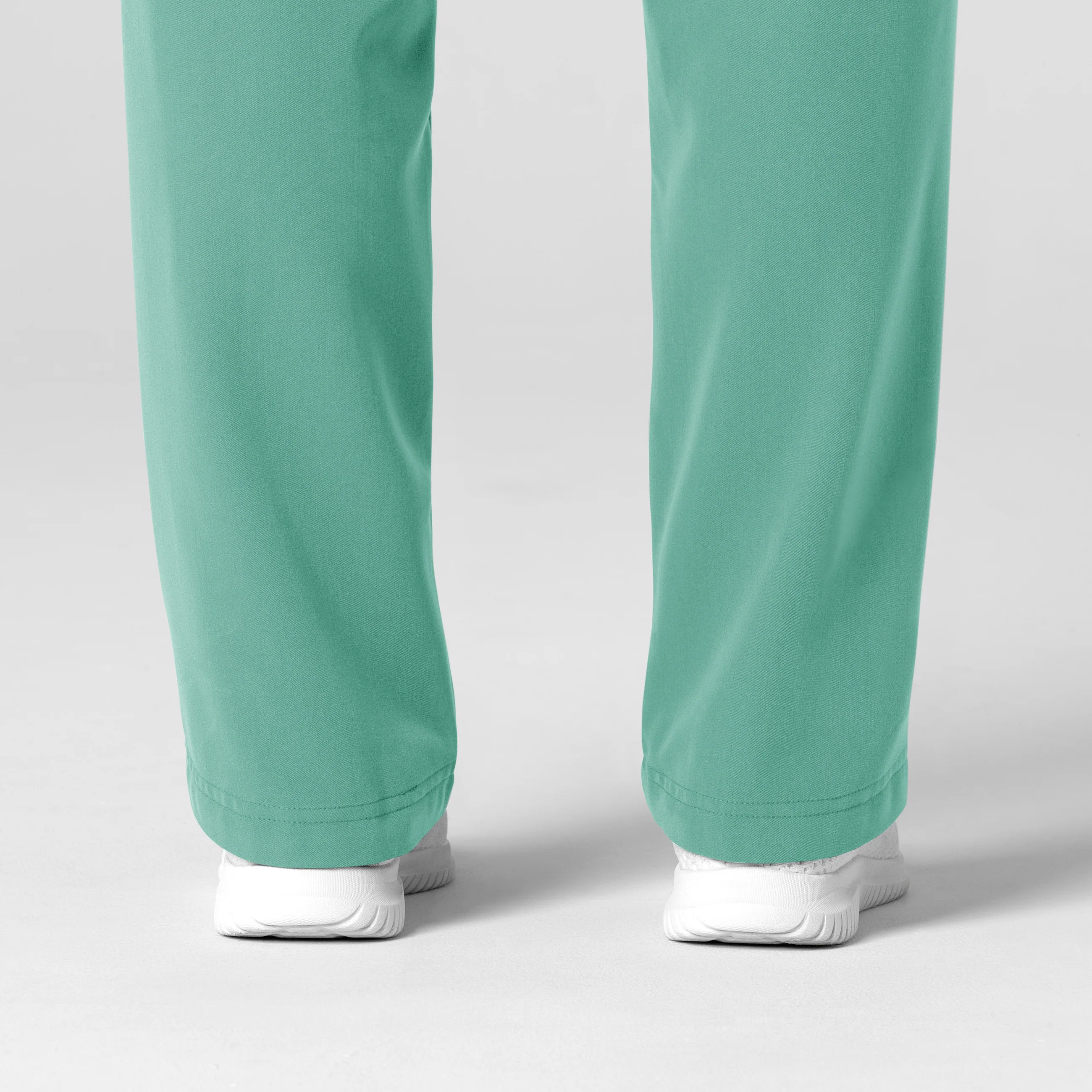 Nova Women's Stovepipe High-Low Hem Scrub Pant - Turquoise - Image 10