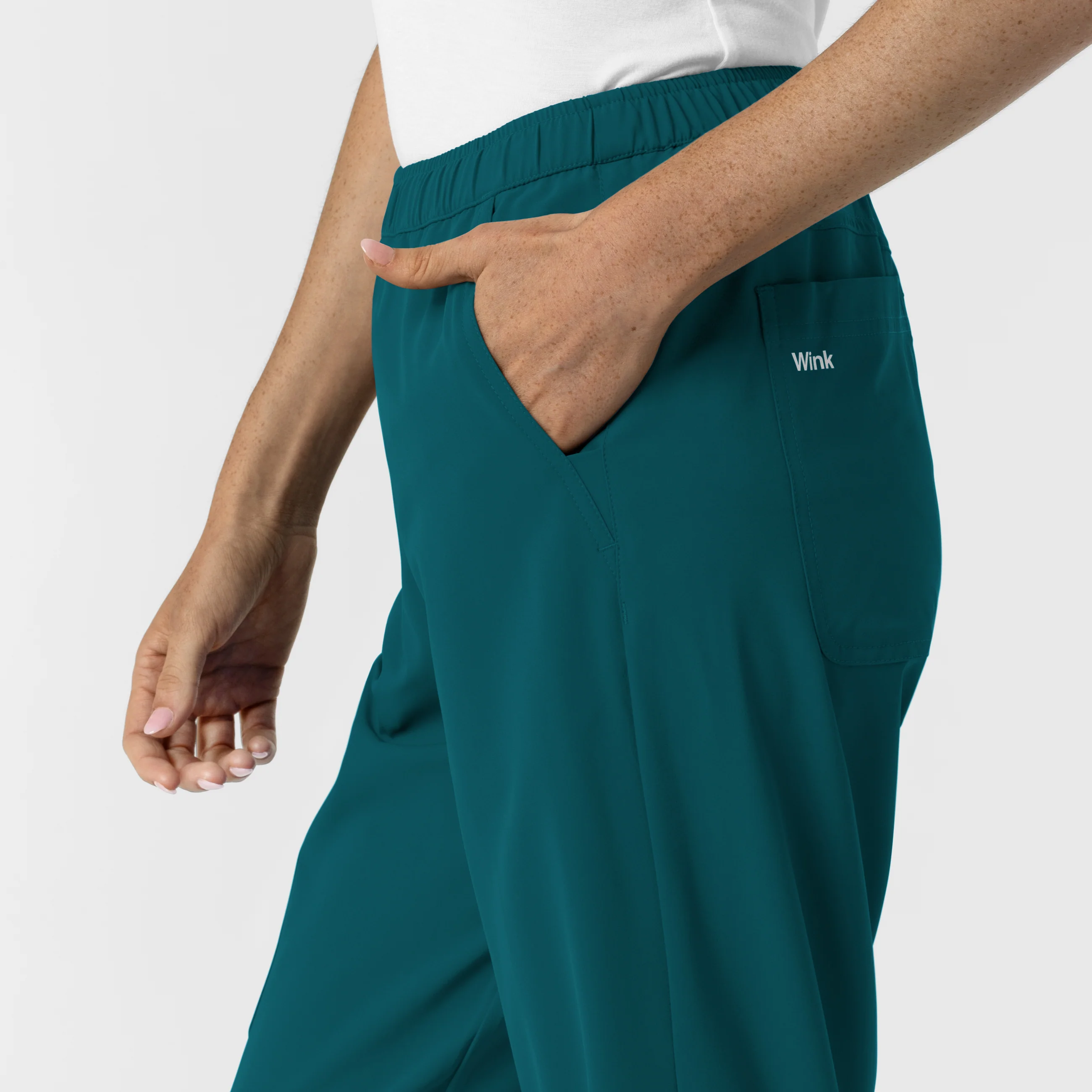 NURTUR Women's Slim Leg Scrub Pant - Caribbean - Image 8