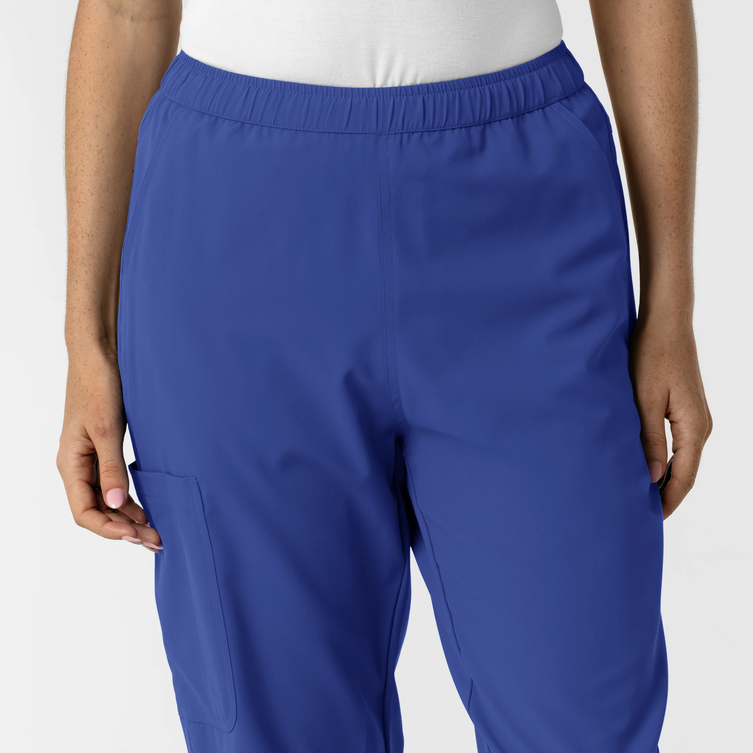 NURTUR Women's Slim Leg Scrub Pant - Galaxy Blue - Image 4