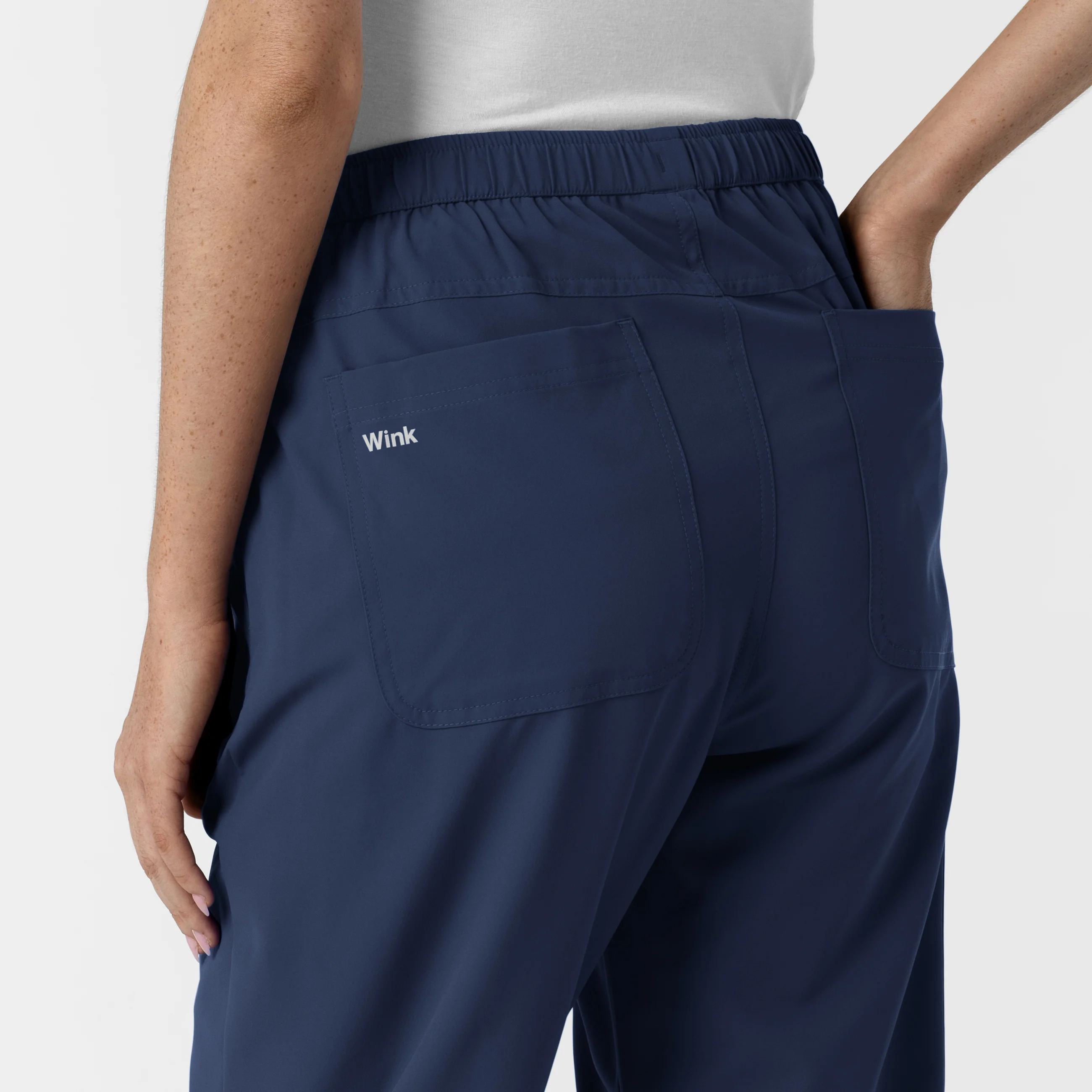 NURTUR Women's Slim Leg Scrub Pant - Navy - Image 9