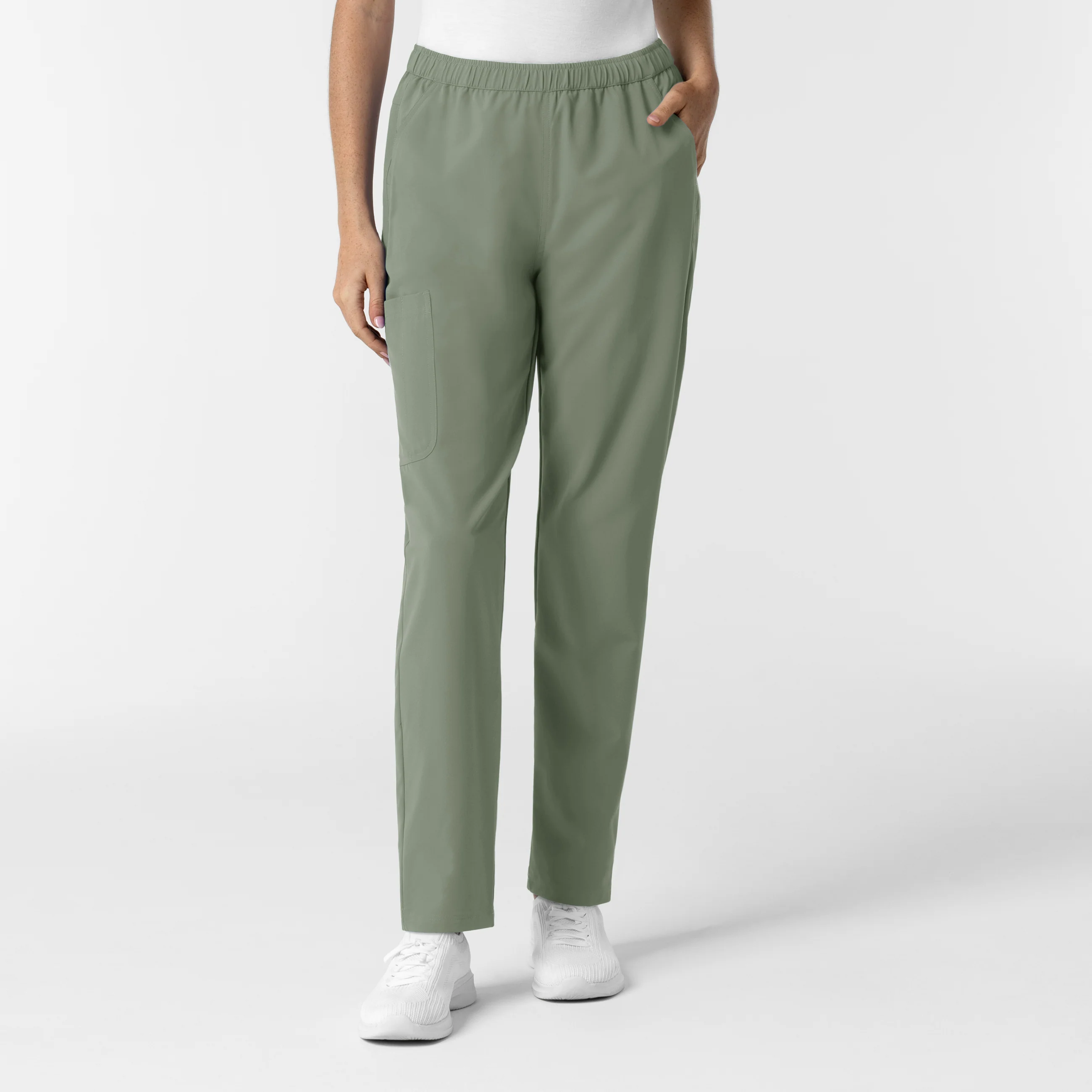 NURTUR Women's Slim Leg Scrub Pant - Sage