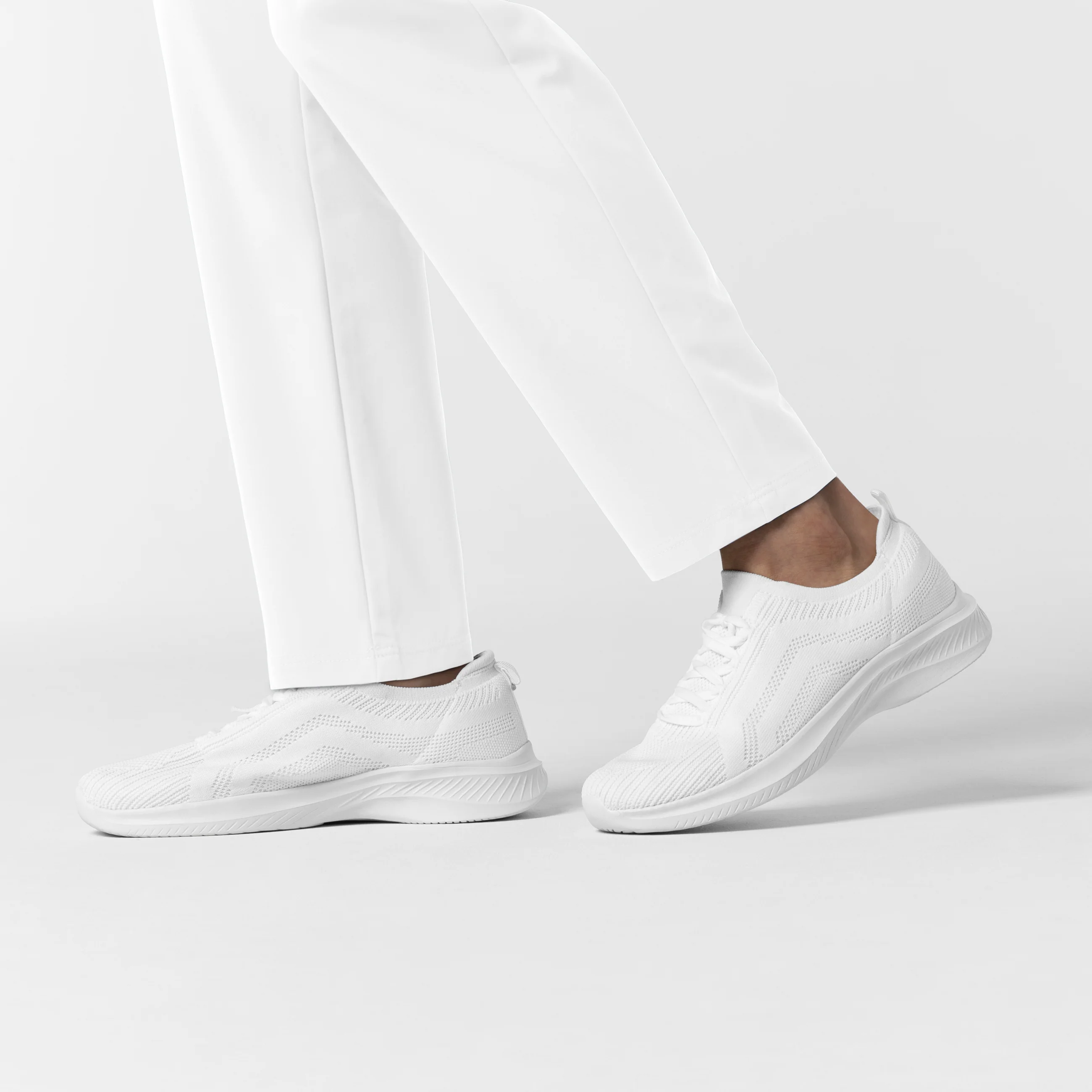 NURTUR Women's Slim Leg Scrub Pant - White - Image 10
