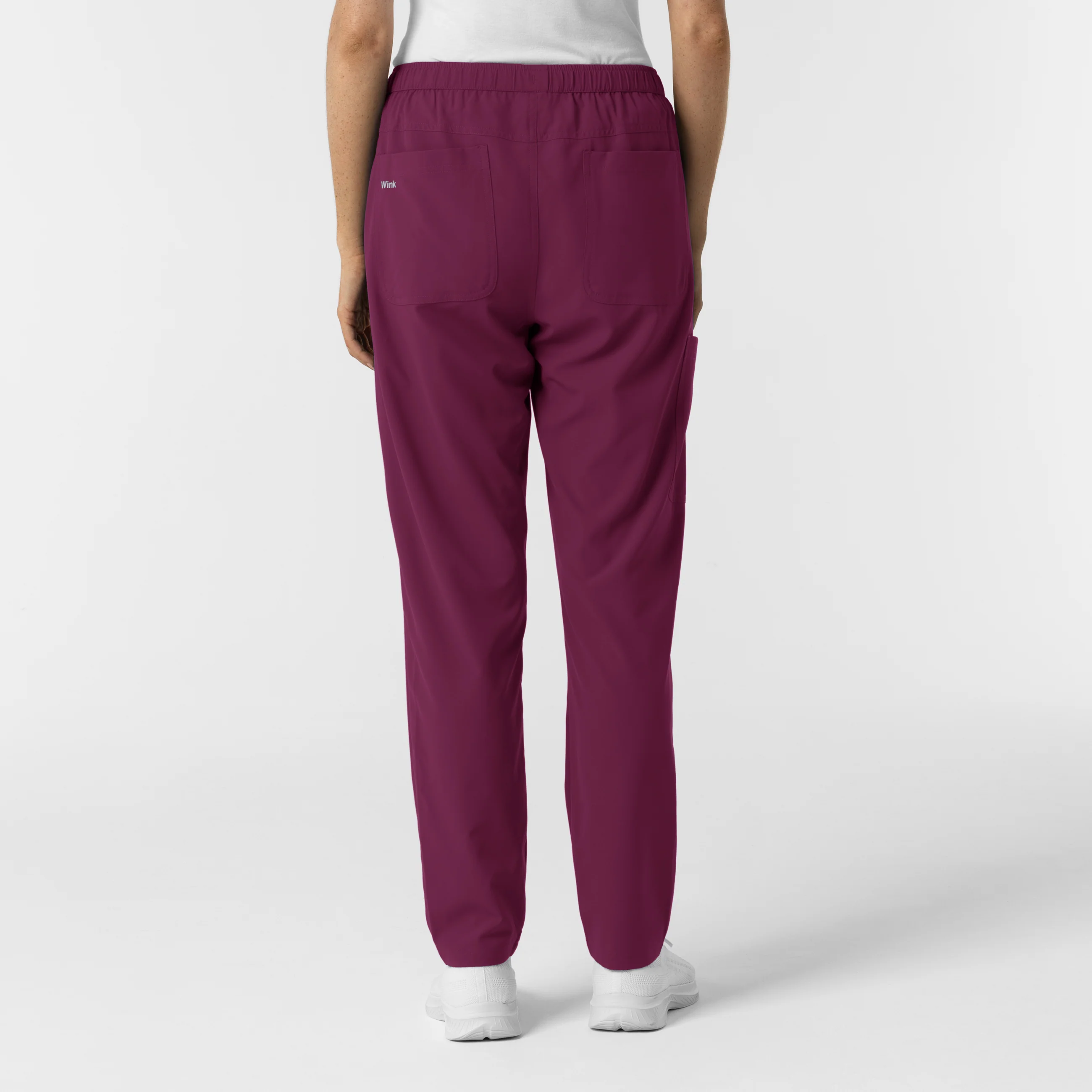 NURTUR Women's Slim Leg Scrub Pant - Wine - Image 2