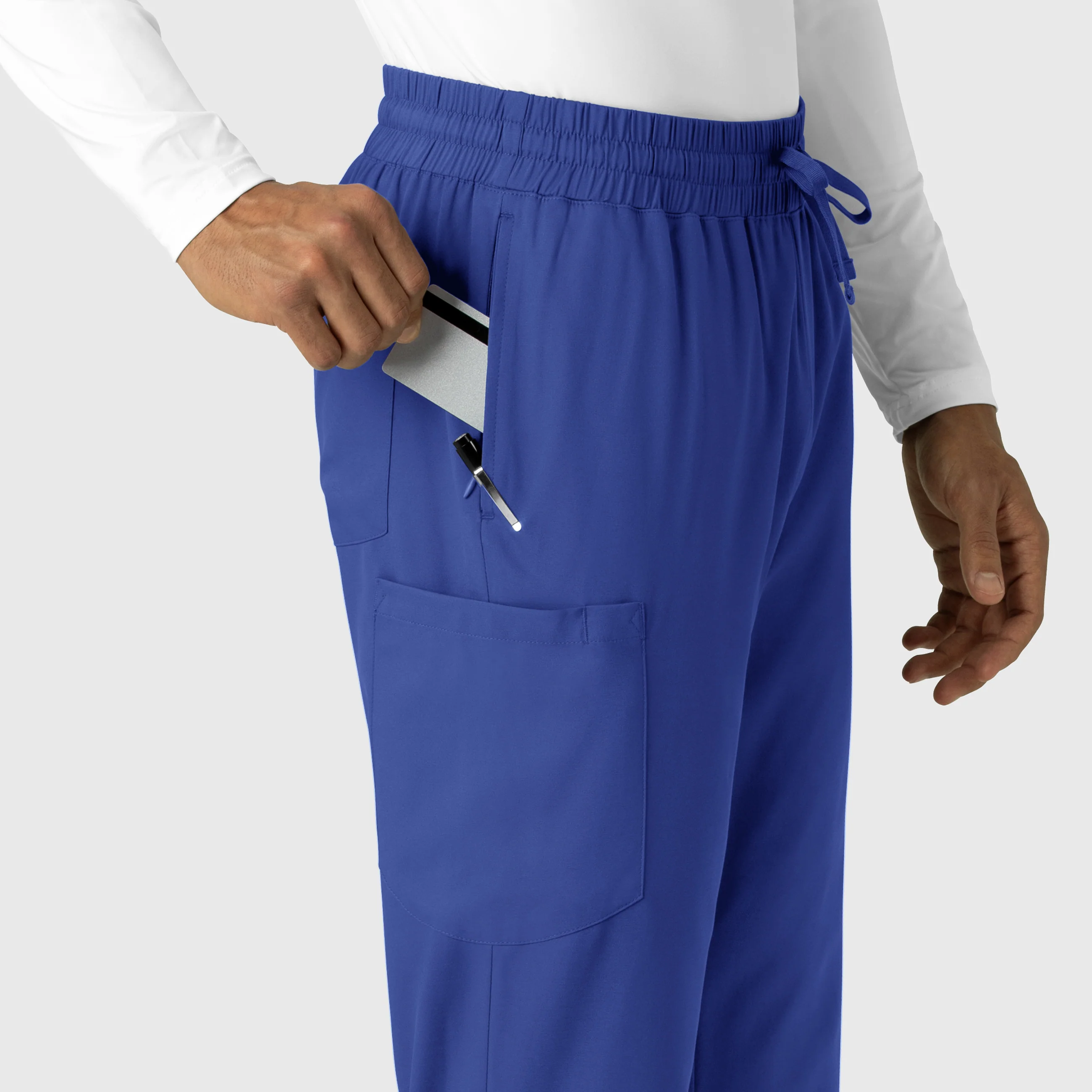 Boundless Men's Straight Leg Scrub Pant - Galaxy Blue - Image 5