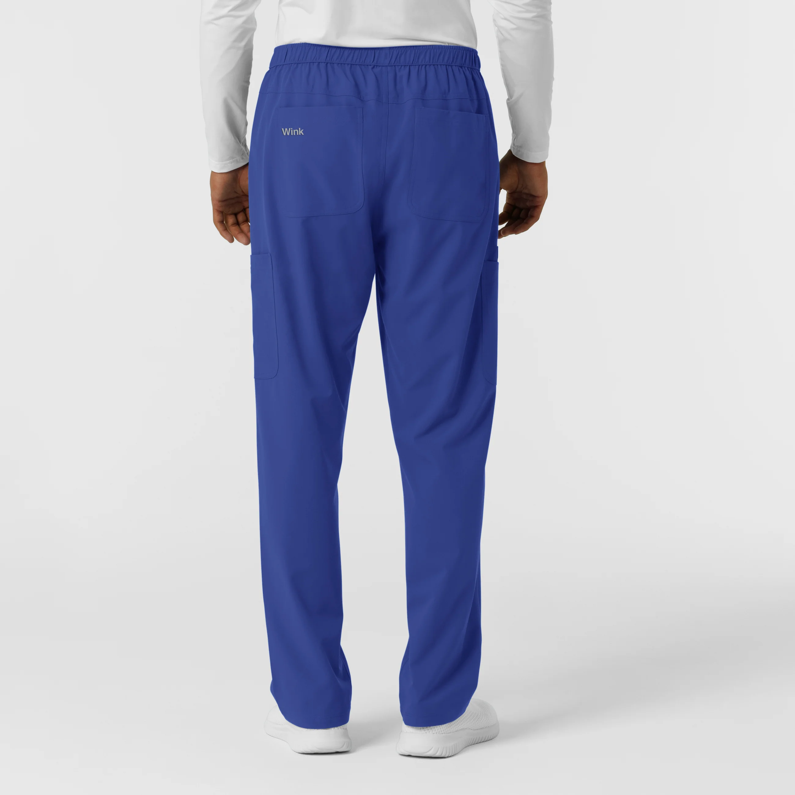 NURTUR Men's Straight Leg Cargo Scrub Pant - Galaxy Blue - Image 3