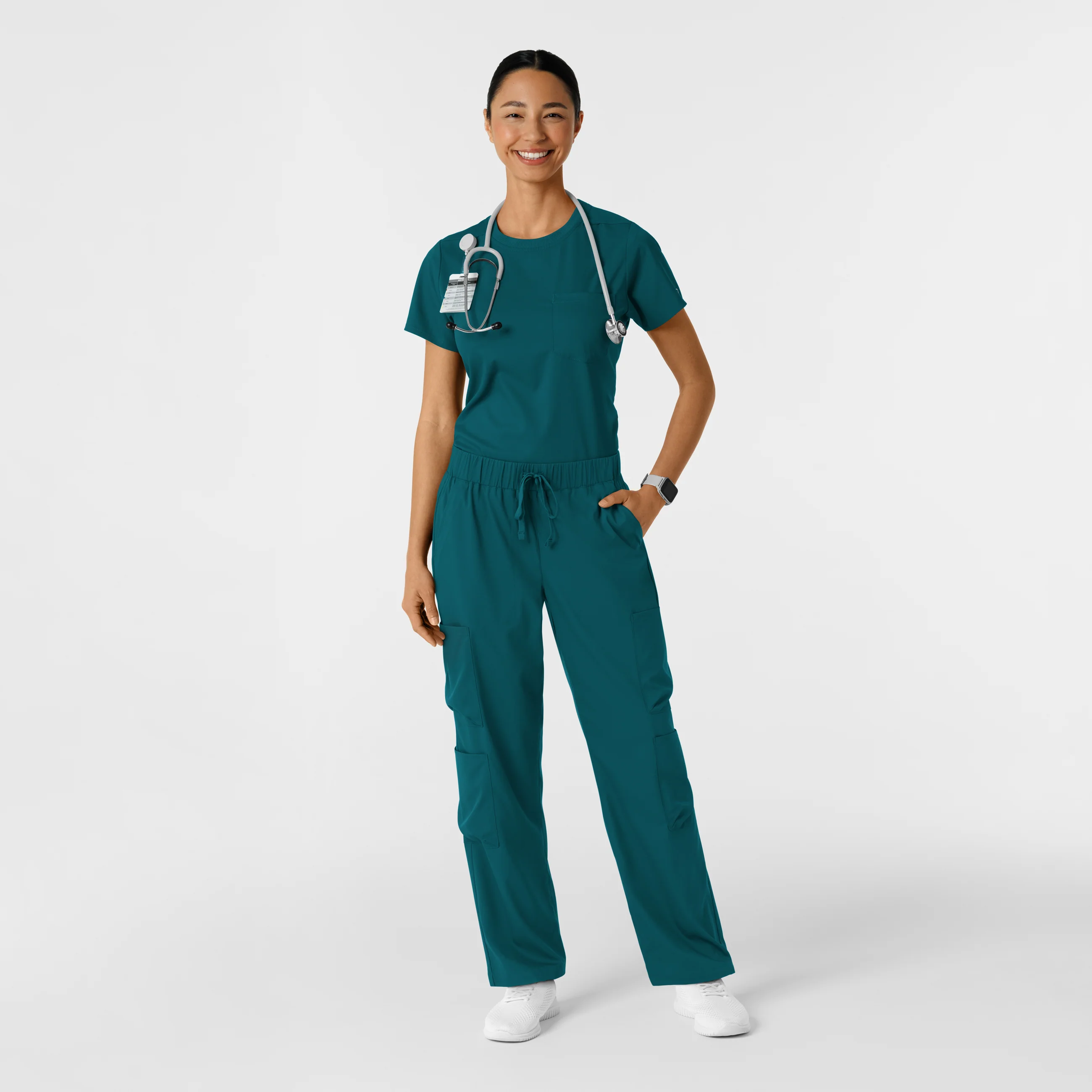 Boundless Women's Classic Scrub Tee - Caribbean - Image 3