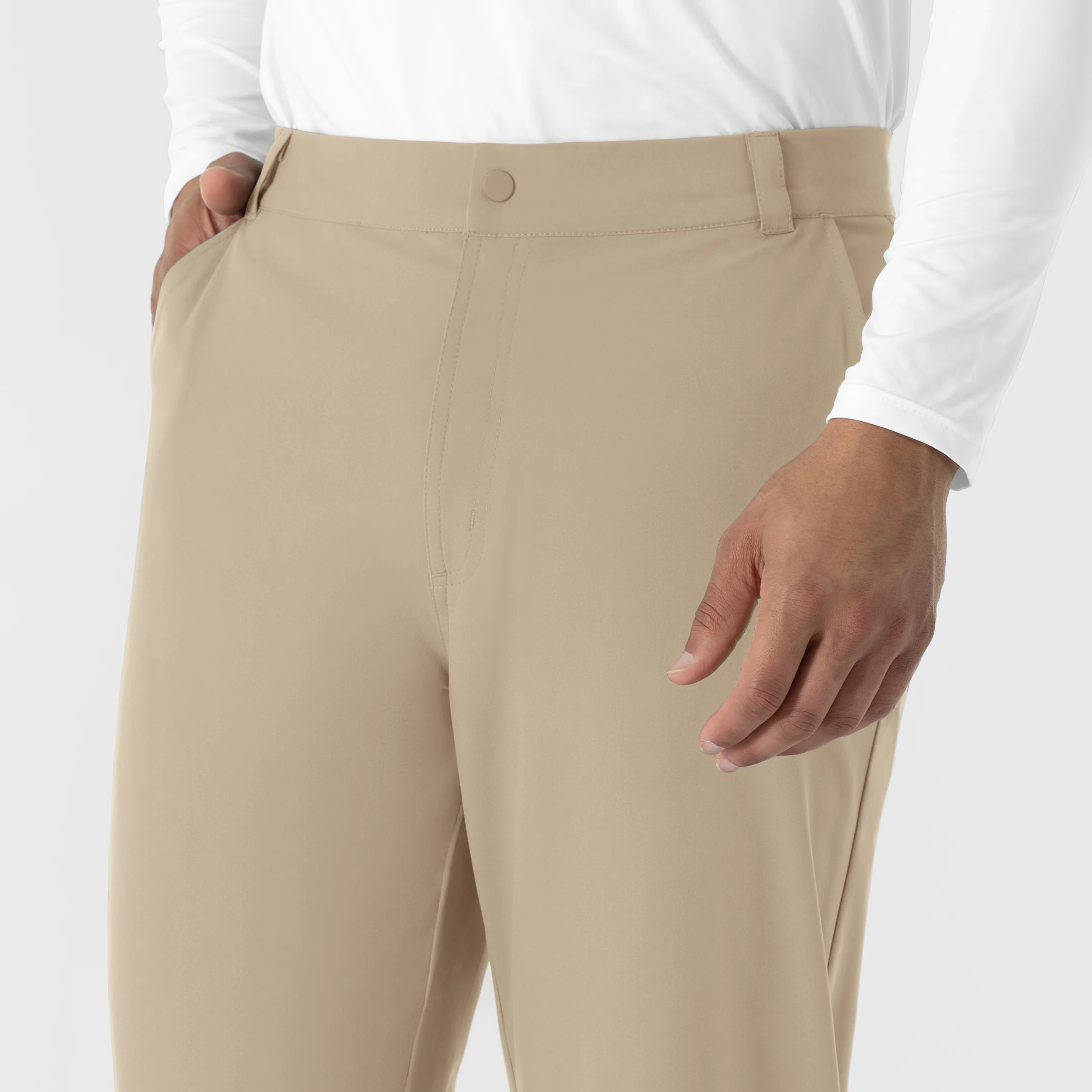 NURTUR Men’s Scrub Chino Pant - Stone - Image 7