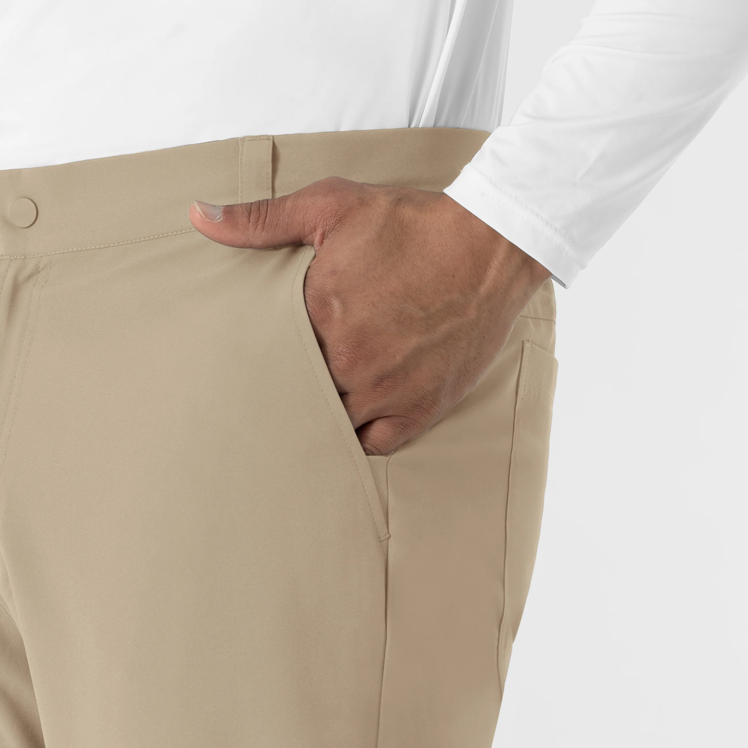 NURTUR Men’s Scrub Chino Pant - Stone - Image 8