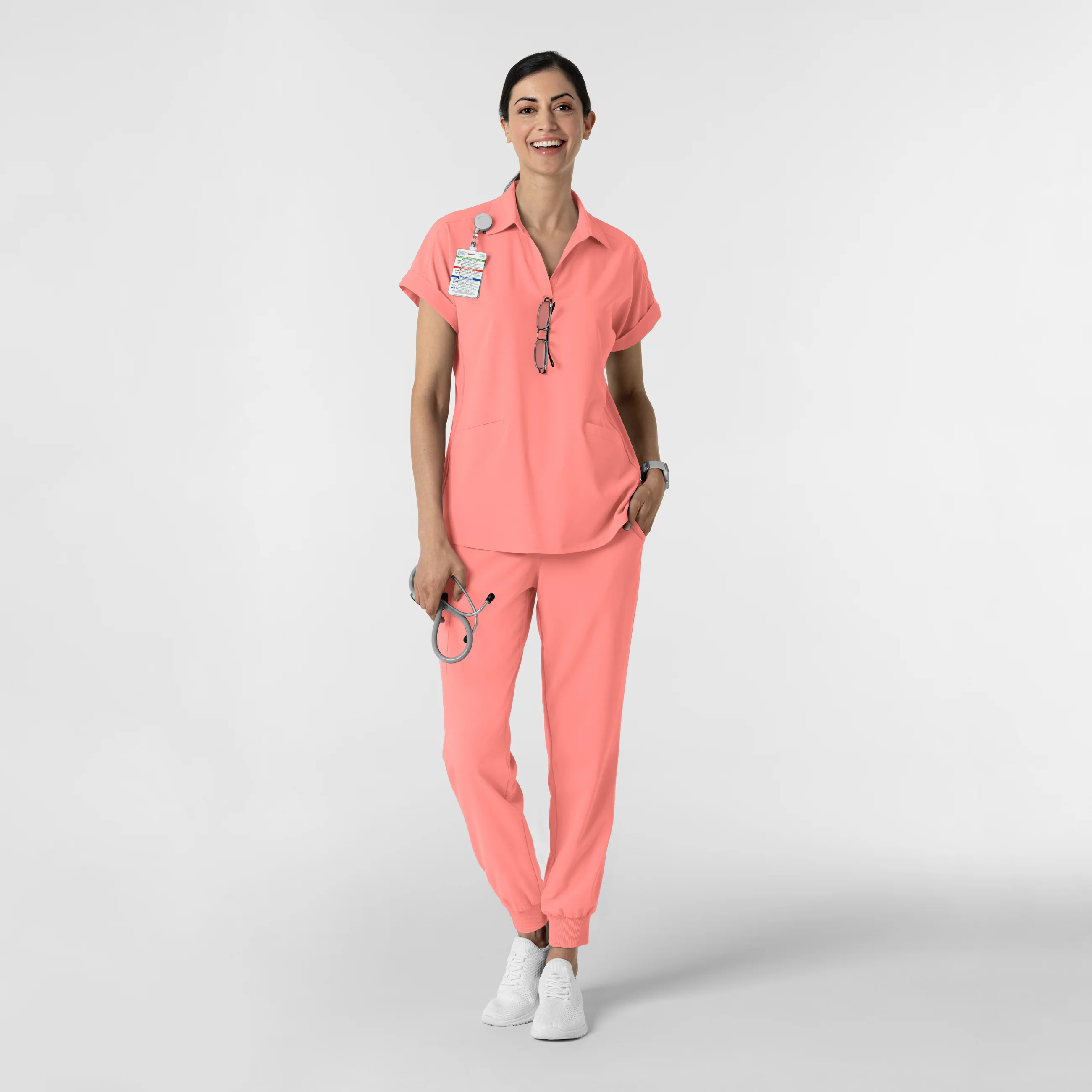 RENEW Women's Jogger Scrub Pant - Paradise Pink - Image 4