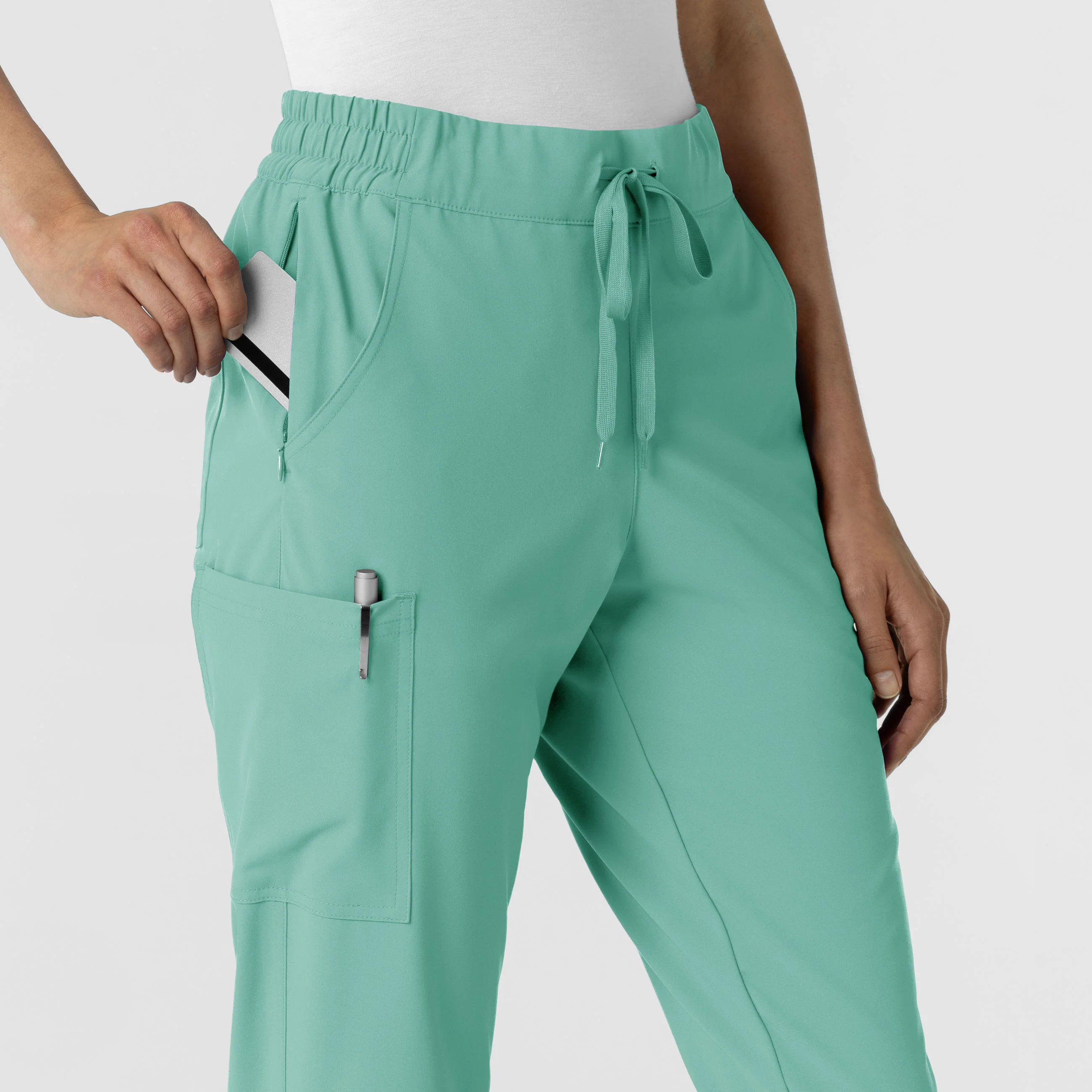RENEW Women's Jogger Scrub Pant - Turquoise - Image 6