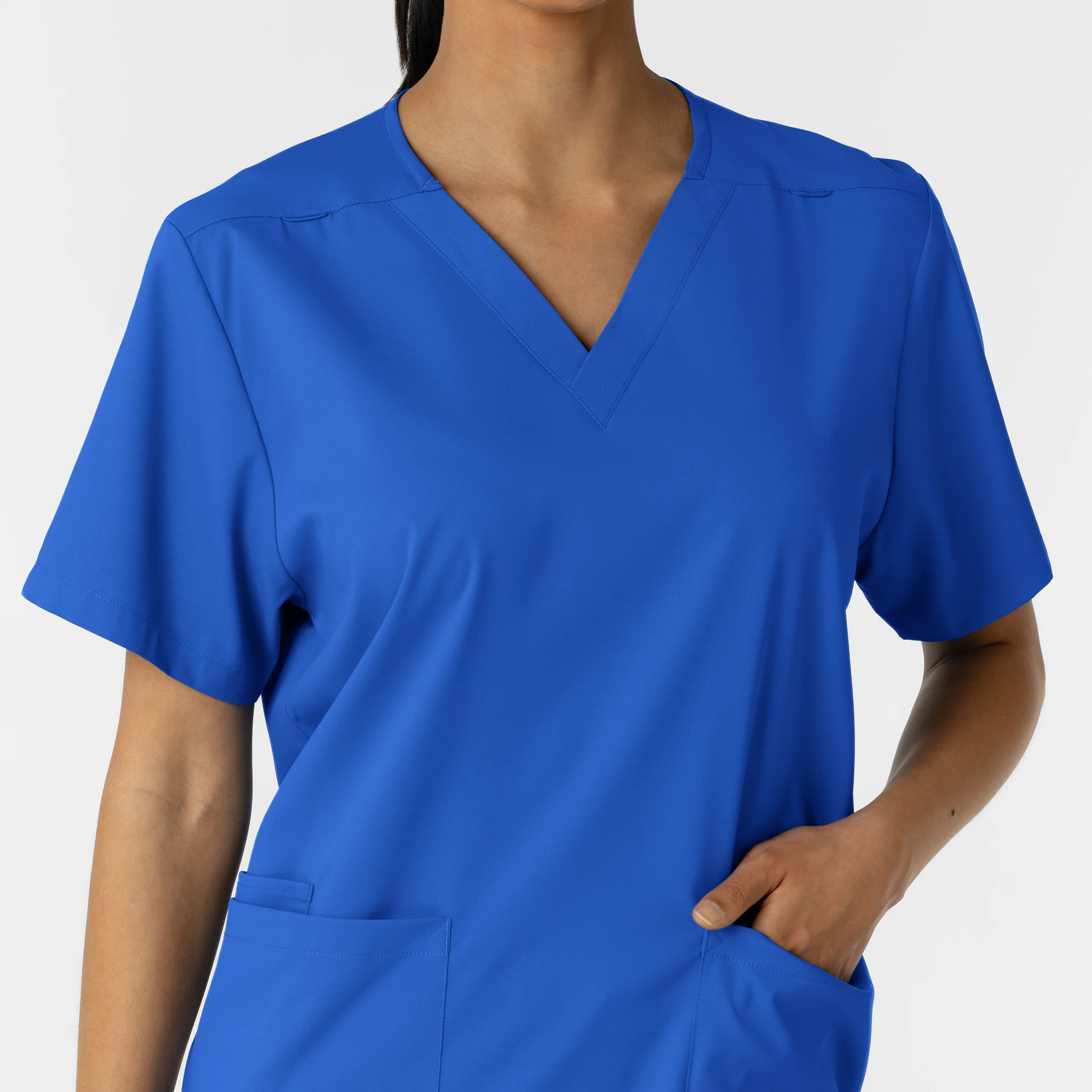 Boundless Unisex V-Neck Scrub Top - Royal - Image 5