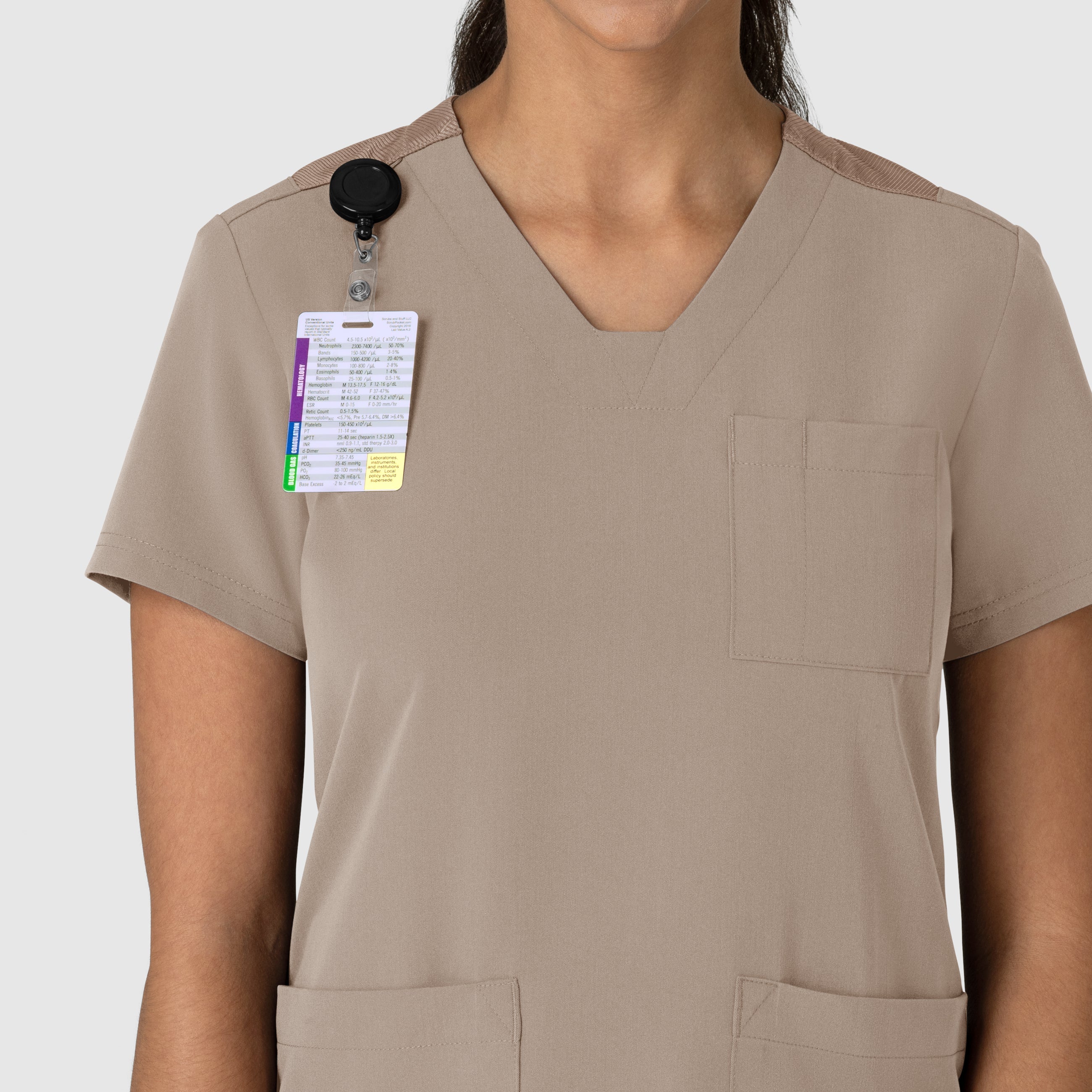 Nova Women's Flex-n-Reach V-Neck Scrub Top - Haze - Image 5