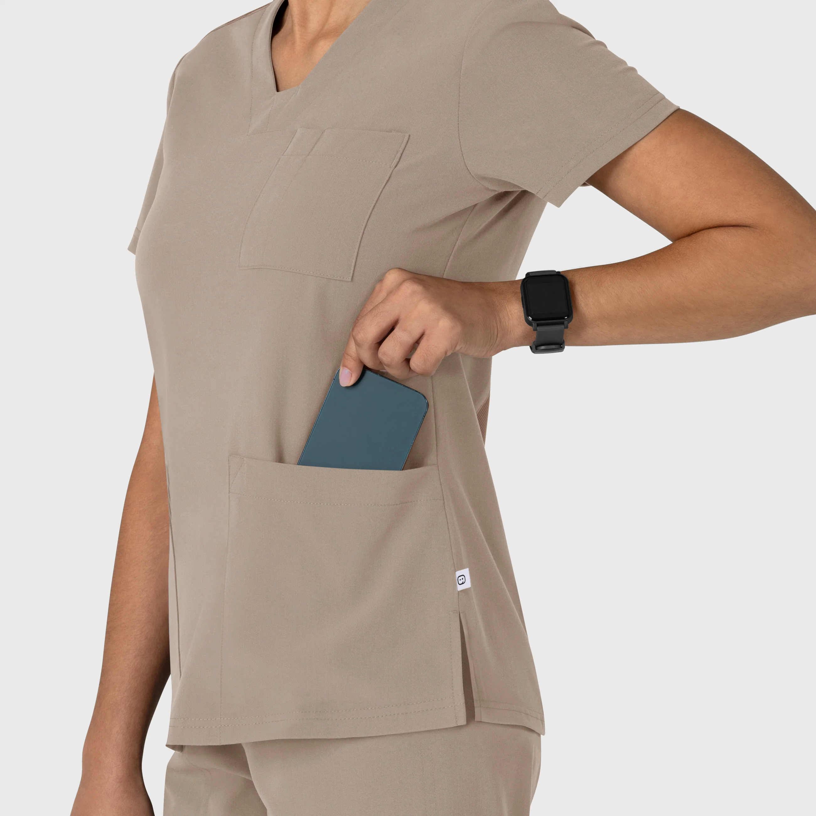 Nova Women's Flex-n-Reach V-Neck Scrub Top - Haze - Image 7