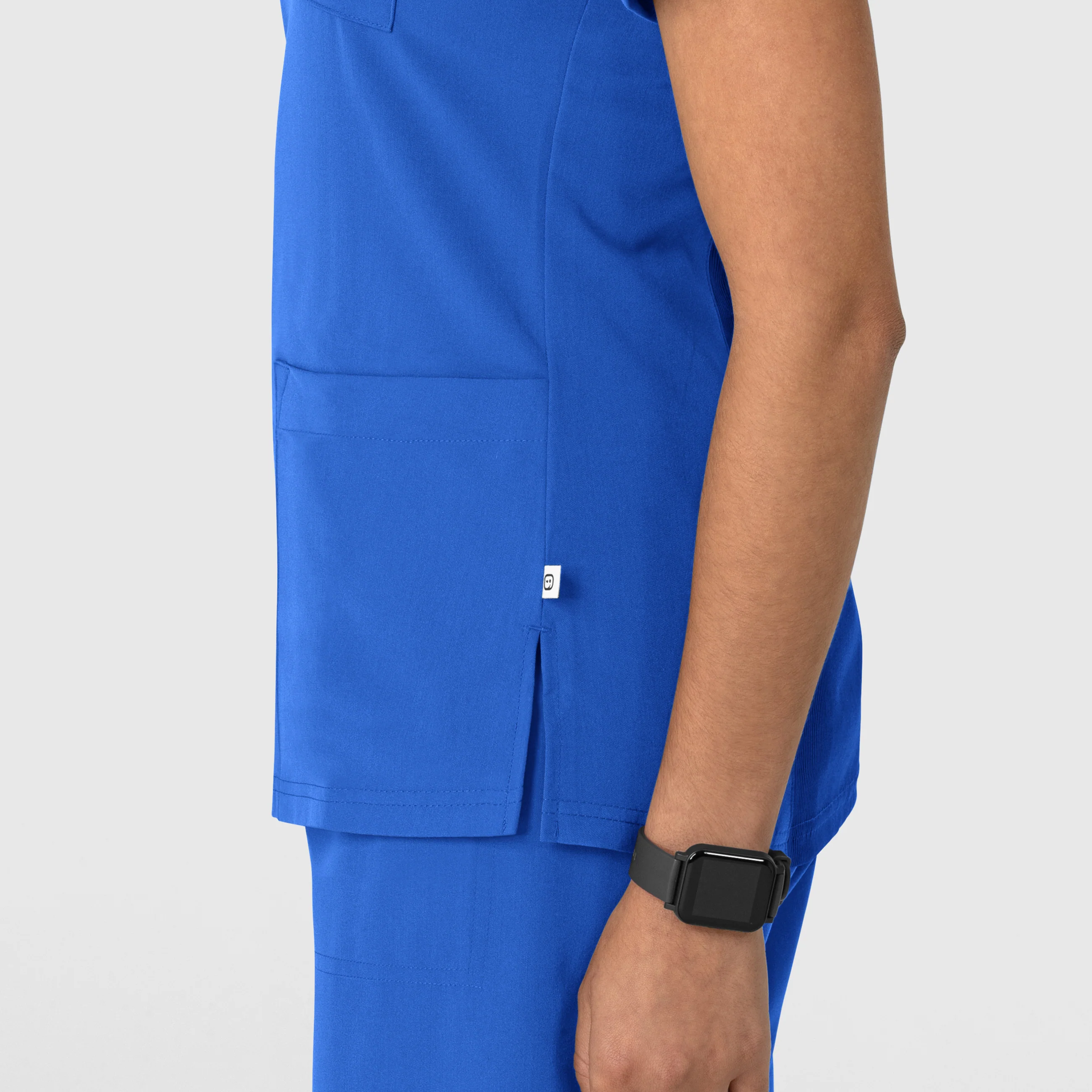 Nova Women's Flex-n-Reach V-Neck Scrub Top - Royal - Image 8