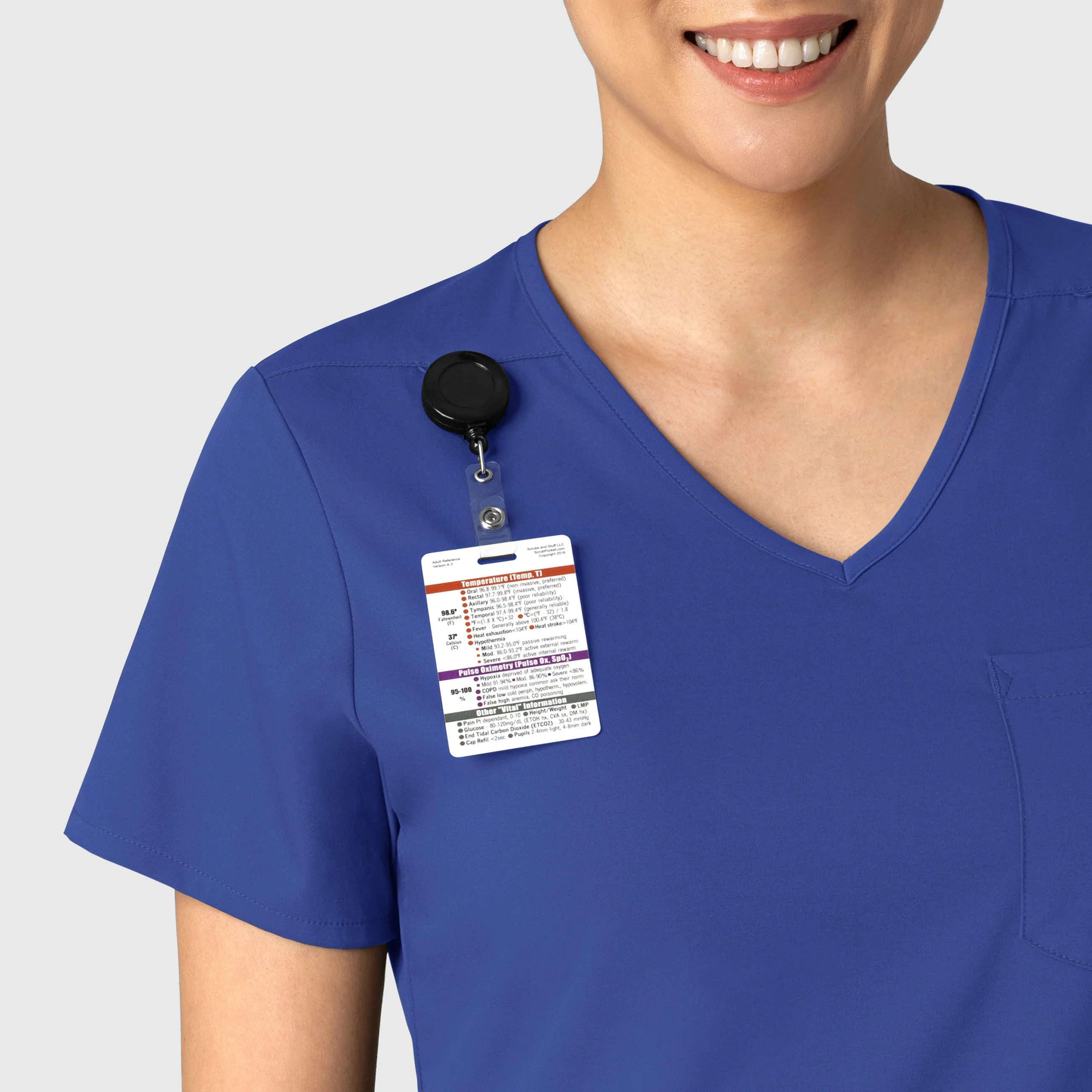 Boundless Women's Tuck-In Scrub Top - Galaxy Blue - Image 5