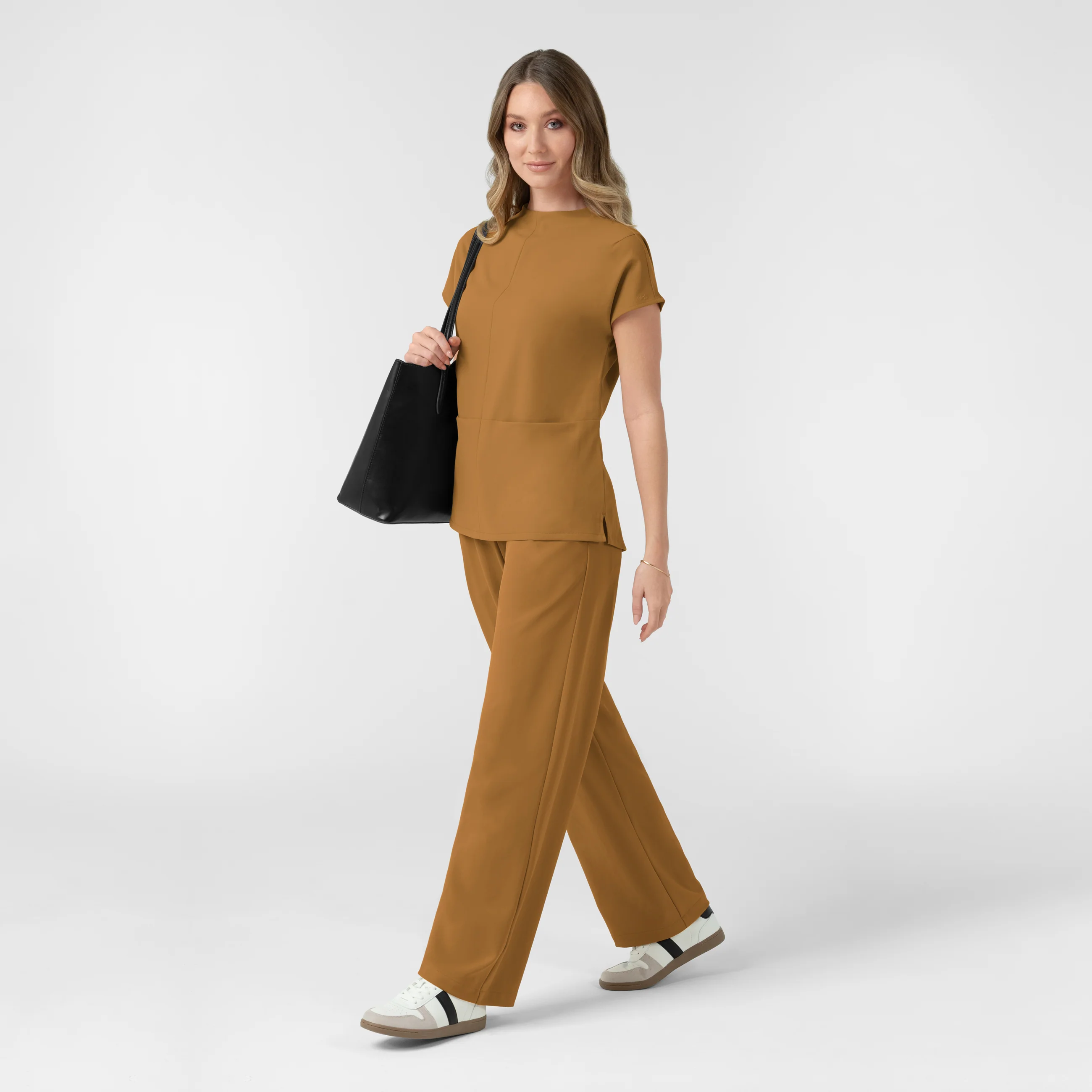 BLK Edit Women's Mock Neck Scrub Blouse - Auburn - Image 4