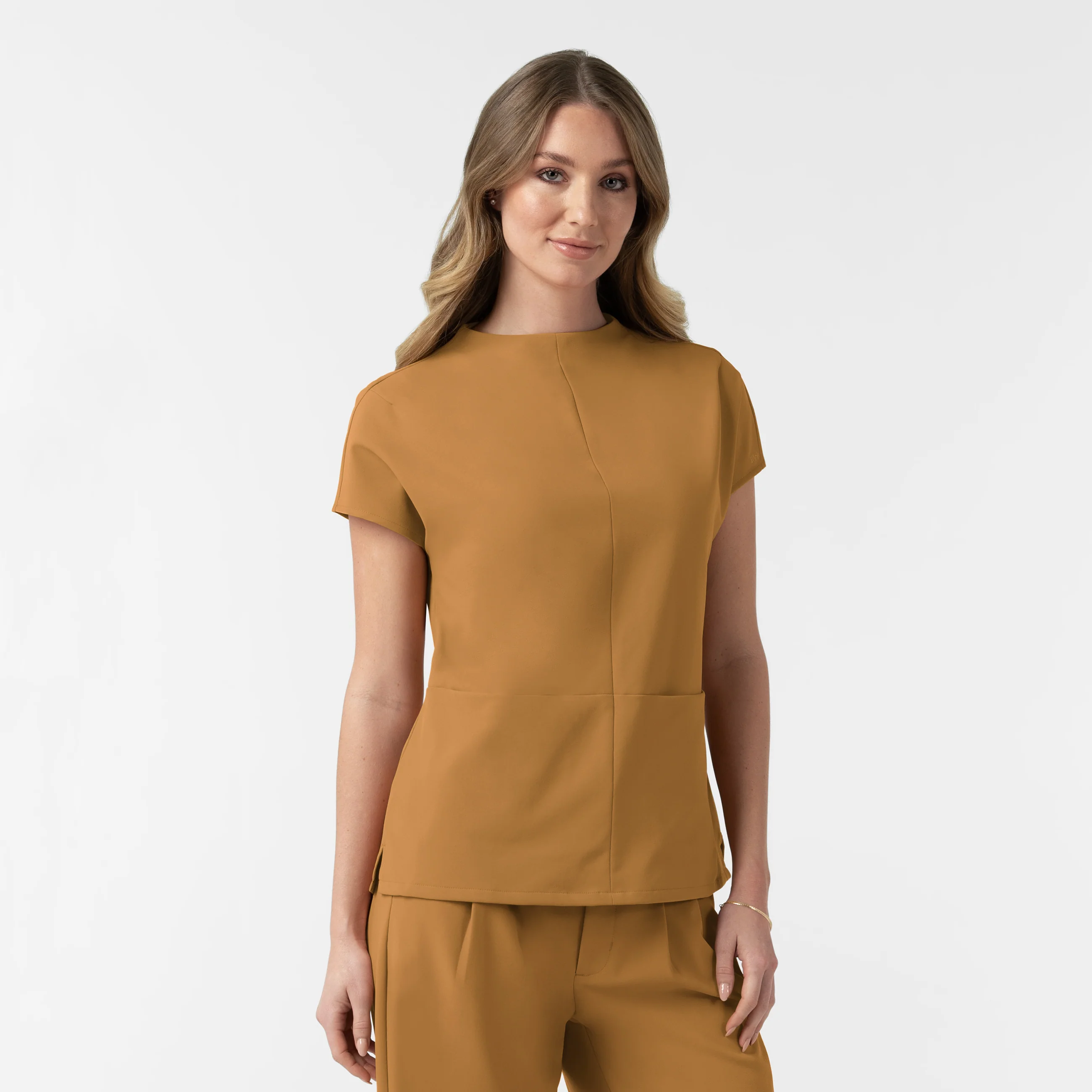 BLK Edit Women's Mock Neck Scrub Blouse - Auburn - Image 5