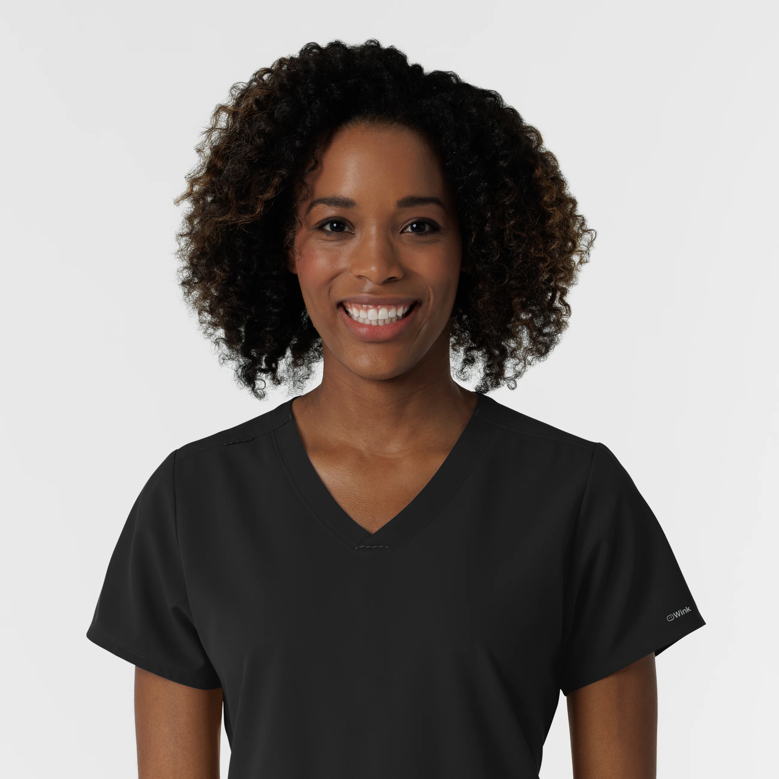 NURTUR Women's V-Neck Scrub Top - Black - Image 5