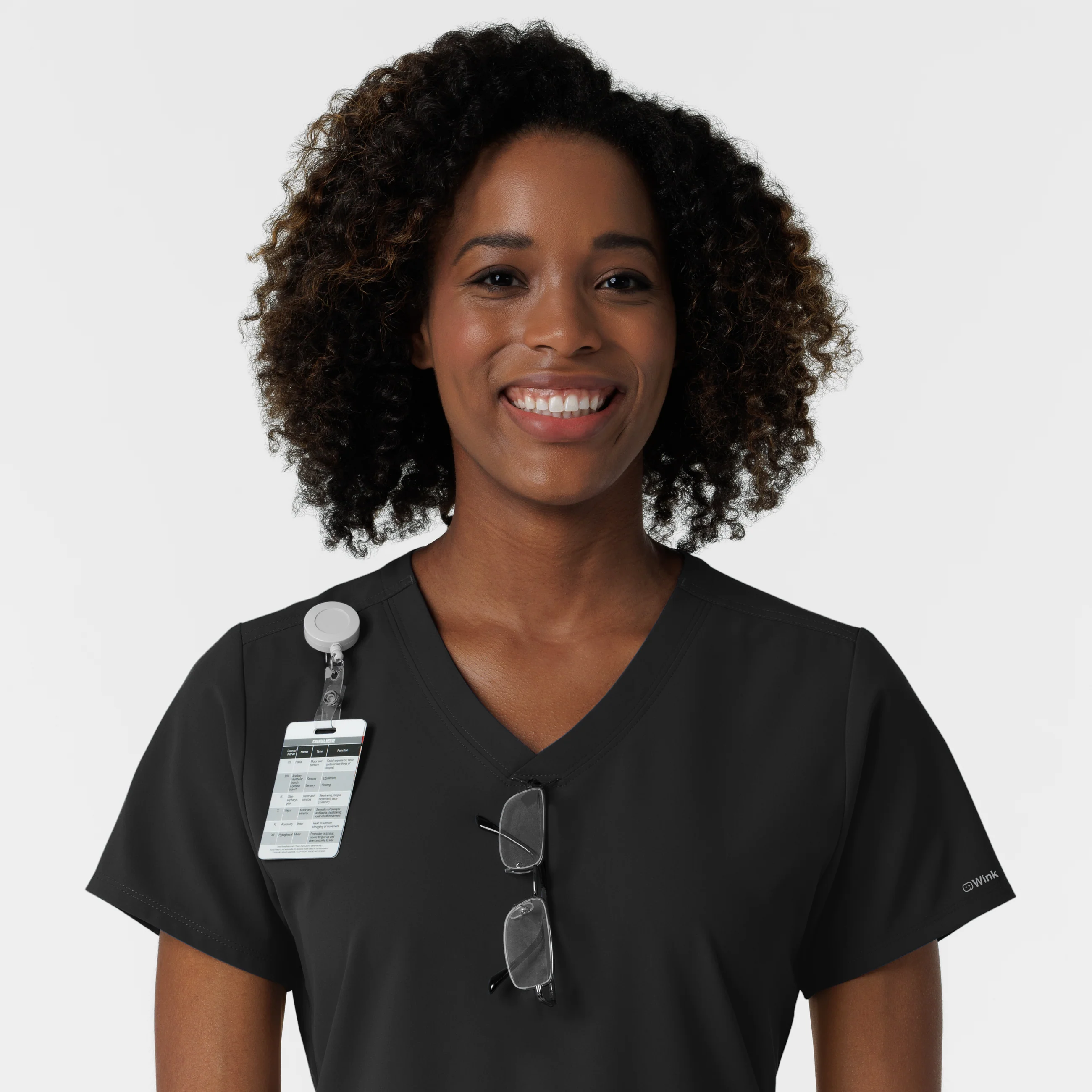 NURTUR Women's V-Neck Scrub Top - Black - Image 7