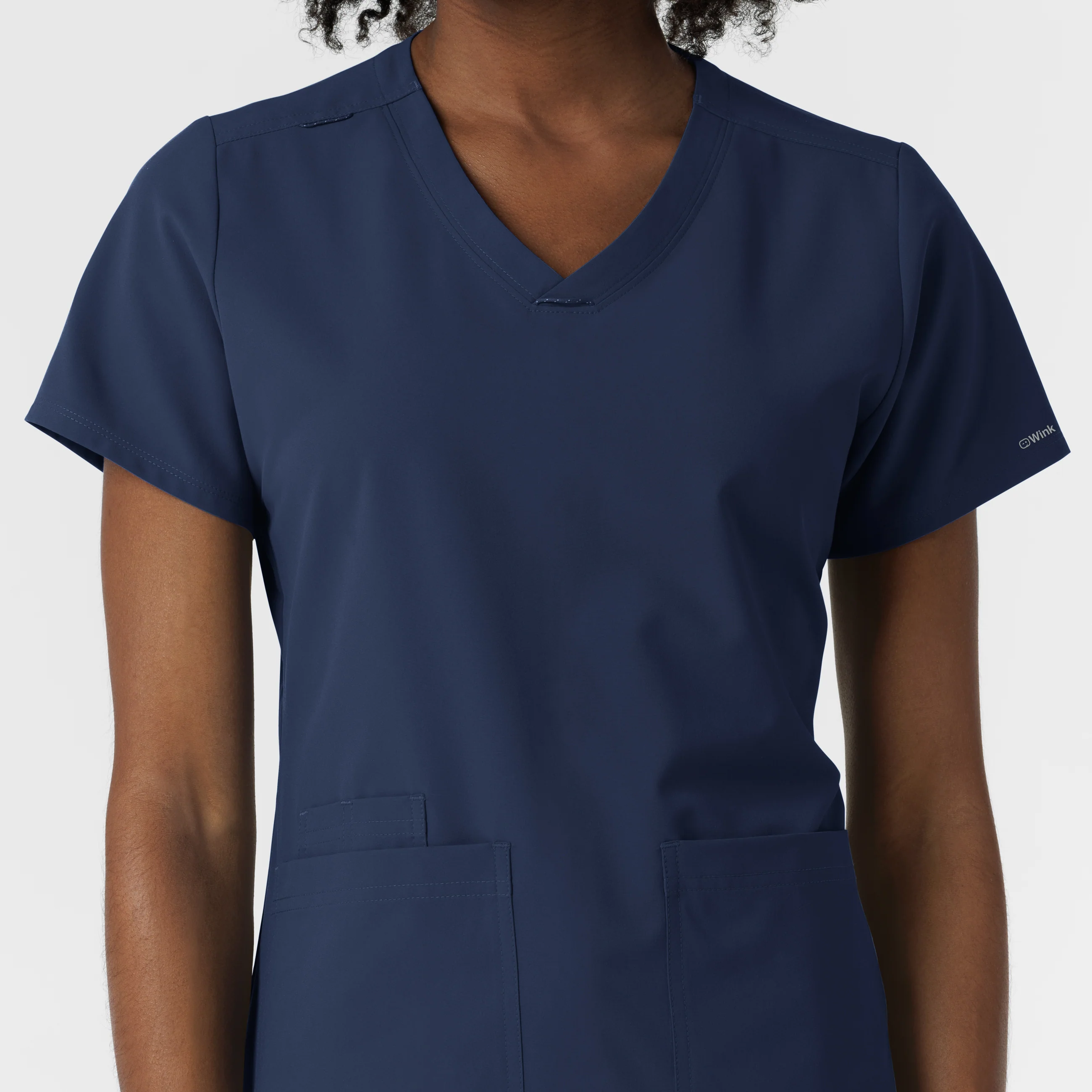 NURTUR Women's V-Neck Scrub Top - Navy - Image 6