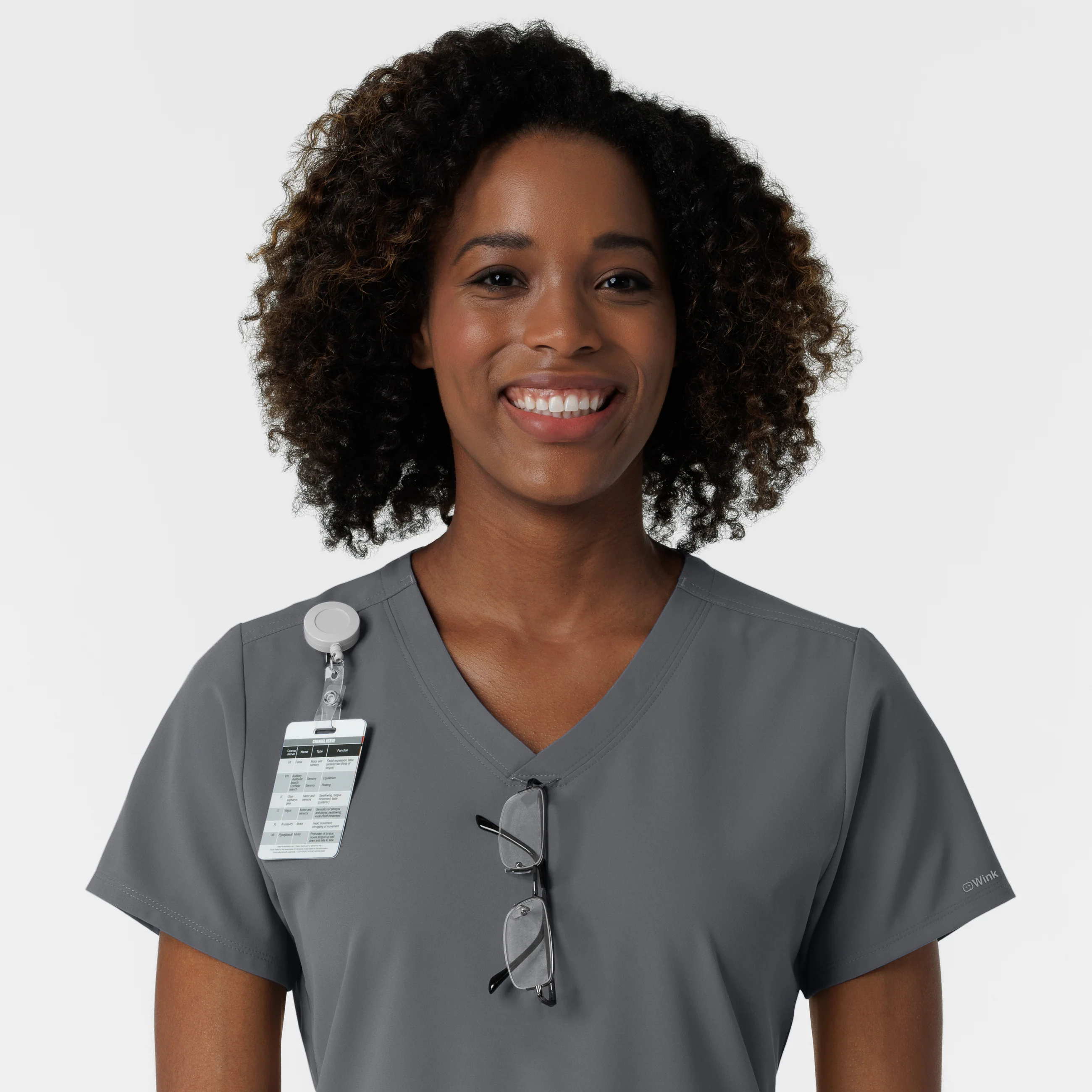 NURTUR Women's V-Neck Scrub Top - Pewter - Image 7
