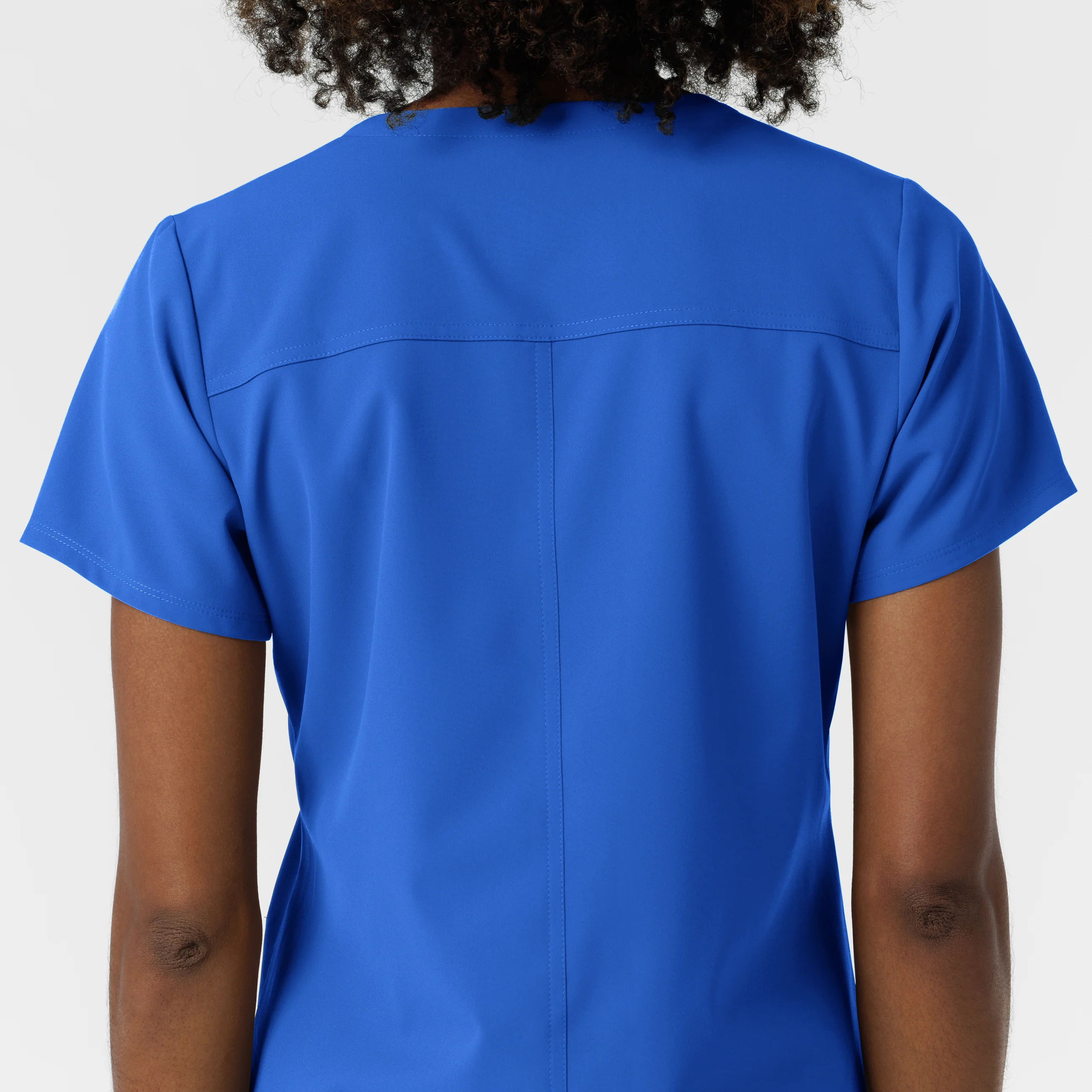 NURTUR Women's V-Neck Scrub Top - Royal - Image 11